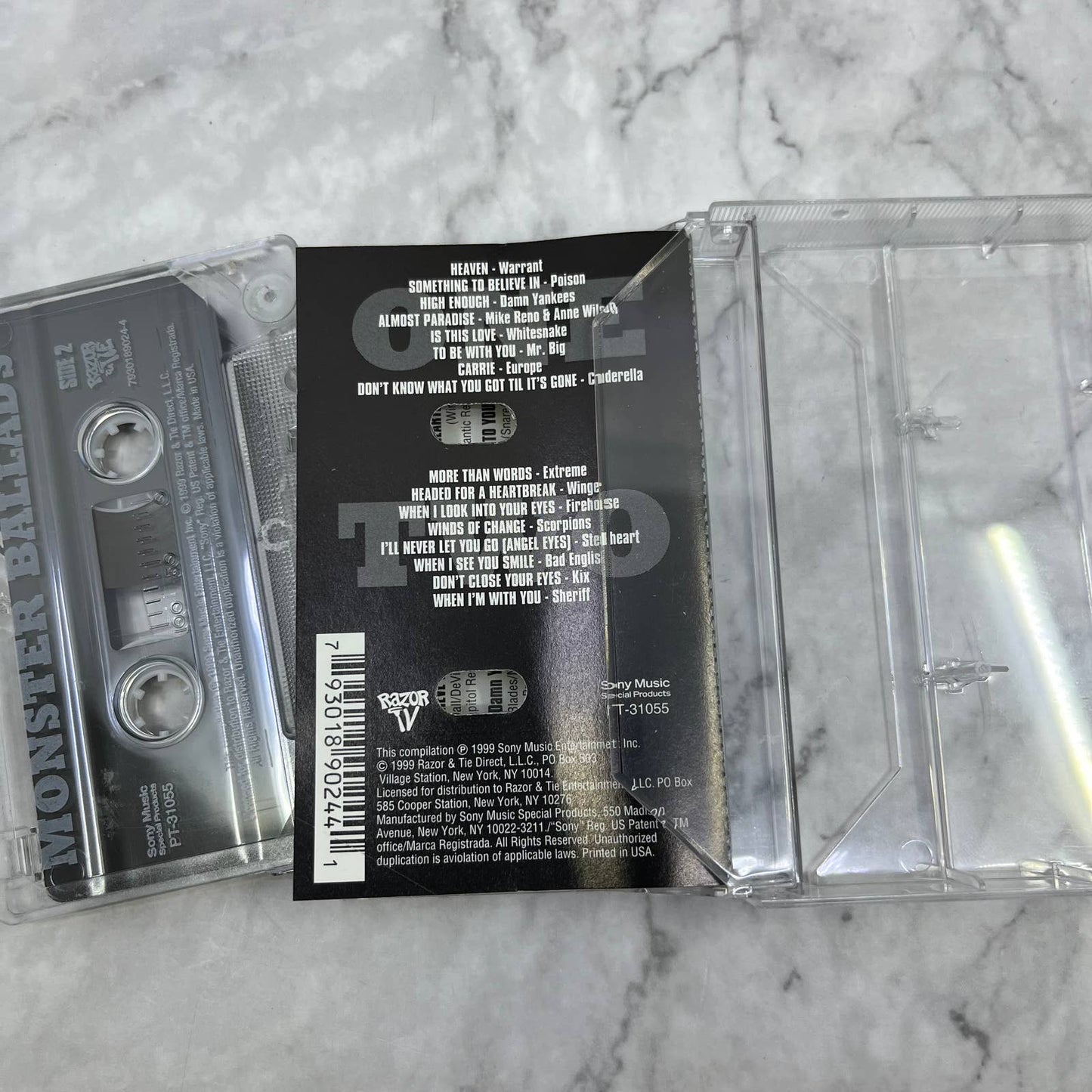 Vintage Monster Ballads Cassette Tape TJ2-6