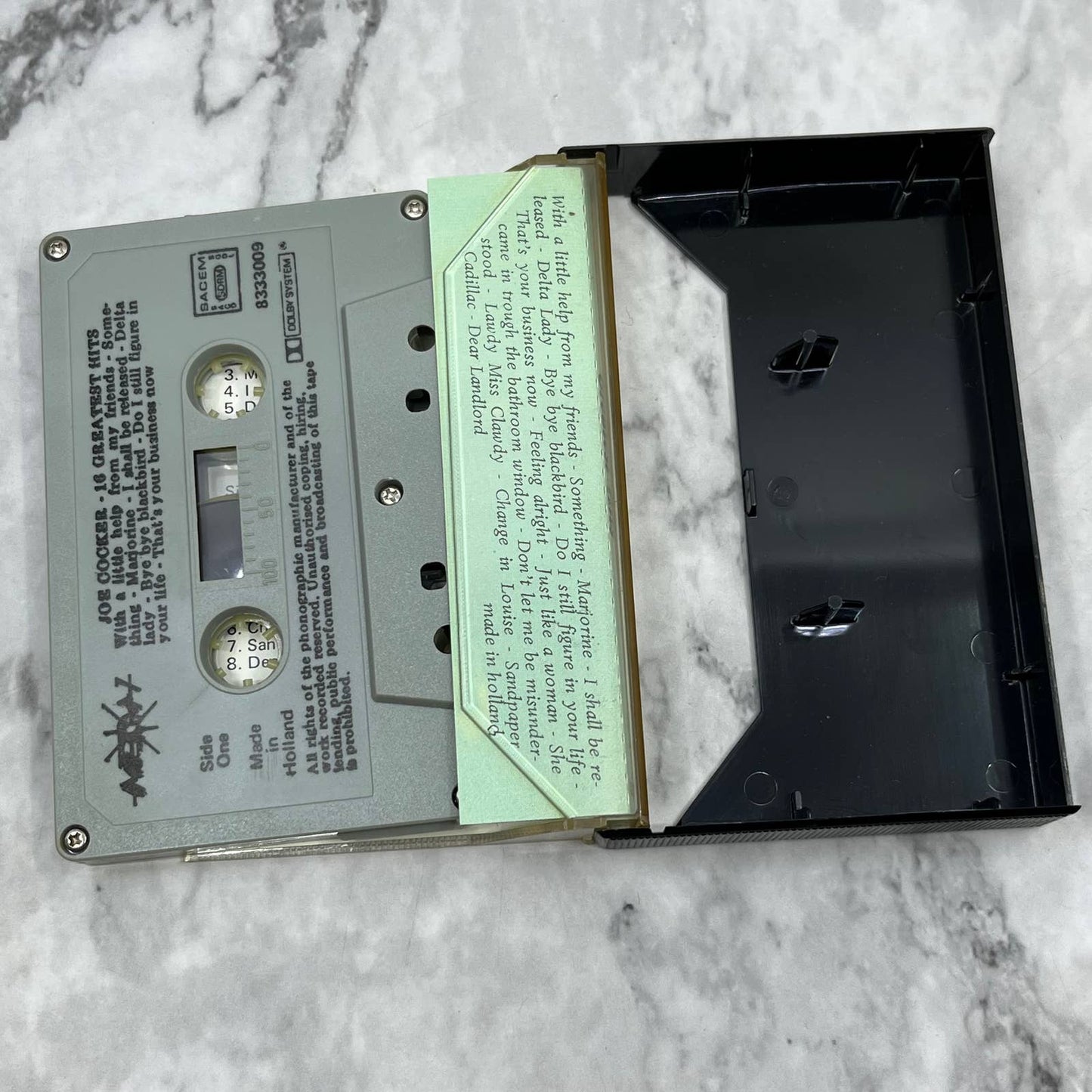 Joe Cocker Greatest Hits Neon Records Holland Import Cassette Tape TD9-58