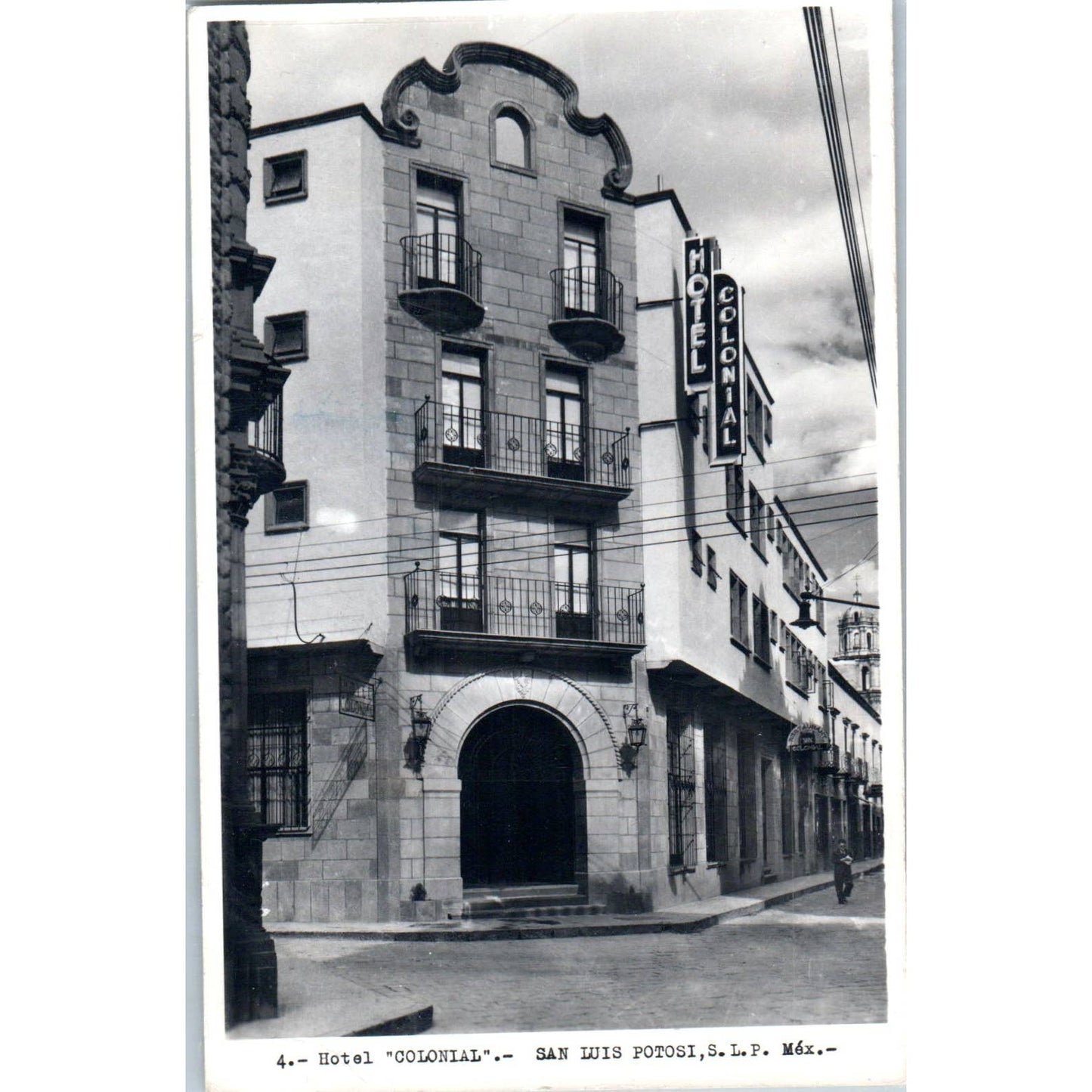 Hotel Colonial San Luis Potosi S.L.P. Mexico - Original RPPC Postcard TJ7-MP
