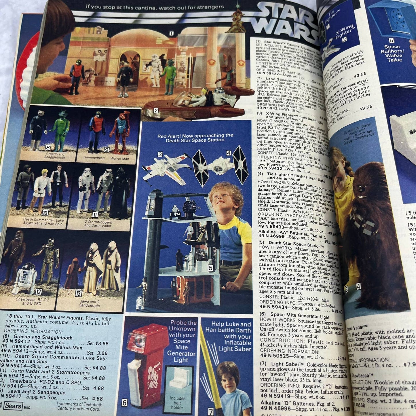 Sears 1978 Wish Book Catalog Star Wars Barbie Atari Lionel Toys Clothing S3-2