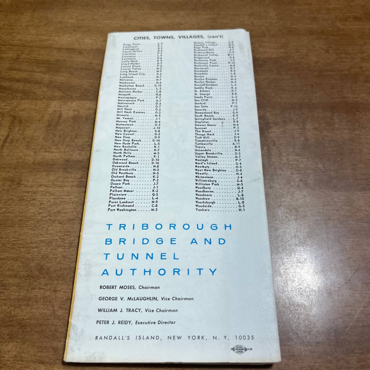 1965 New York World’s Fair Triborough Map Fold Out Book 23x17 Robert Moses A7