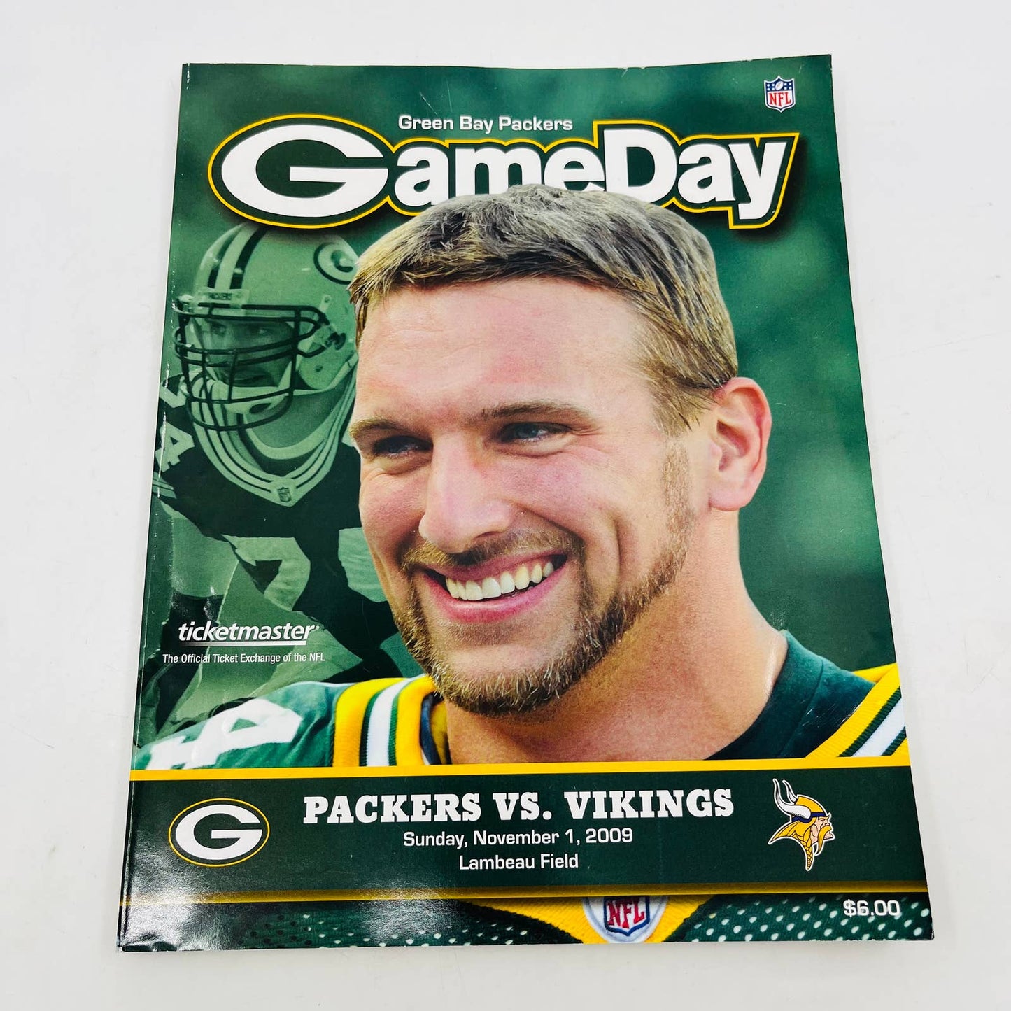 2009 GREEN BAY PACKERS program GAMEDAY vs VIKINGS Favre Returns to Lambeau BA4