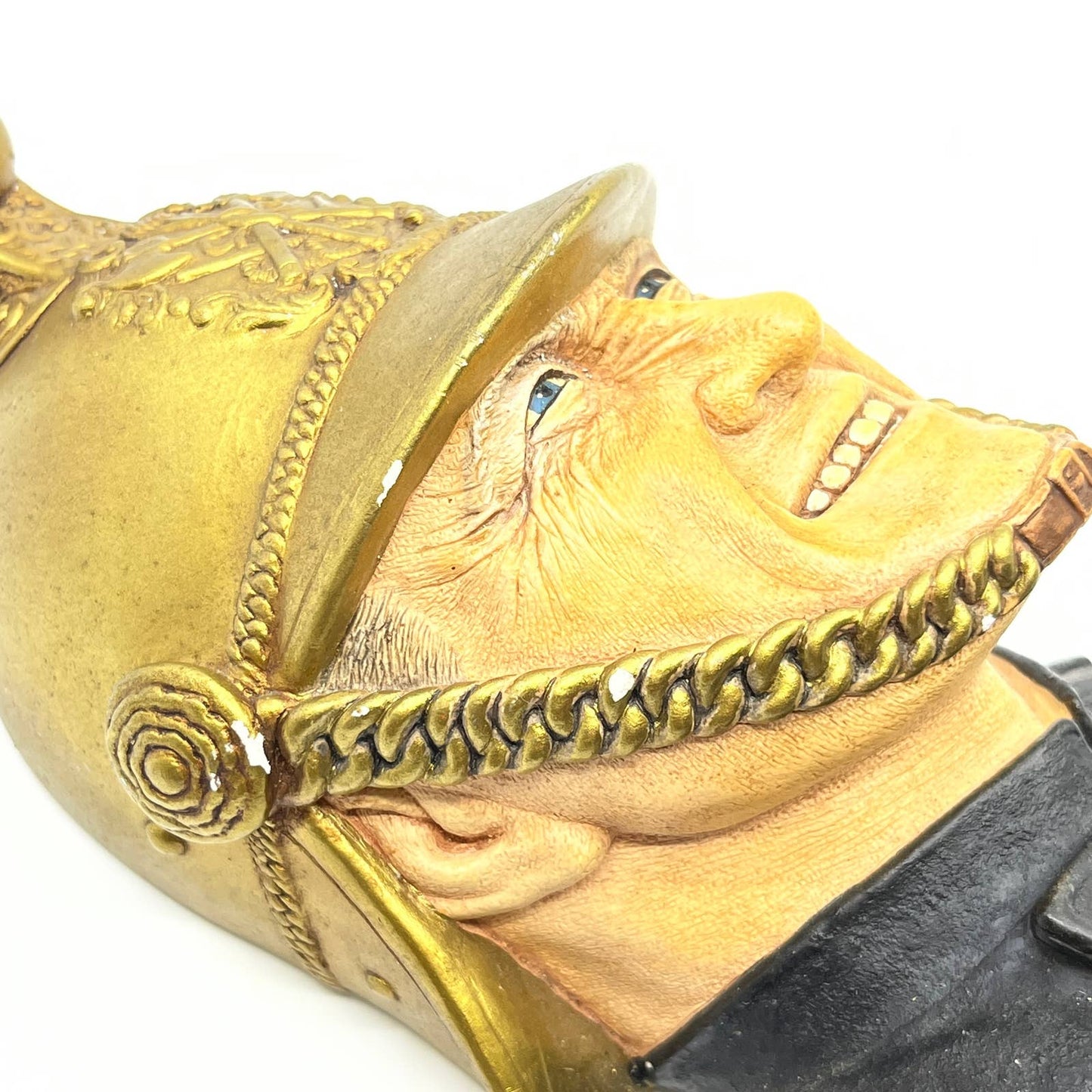 Vintage Bossons Chalkware Head Victorian Fireman TC8