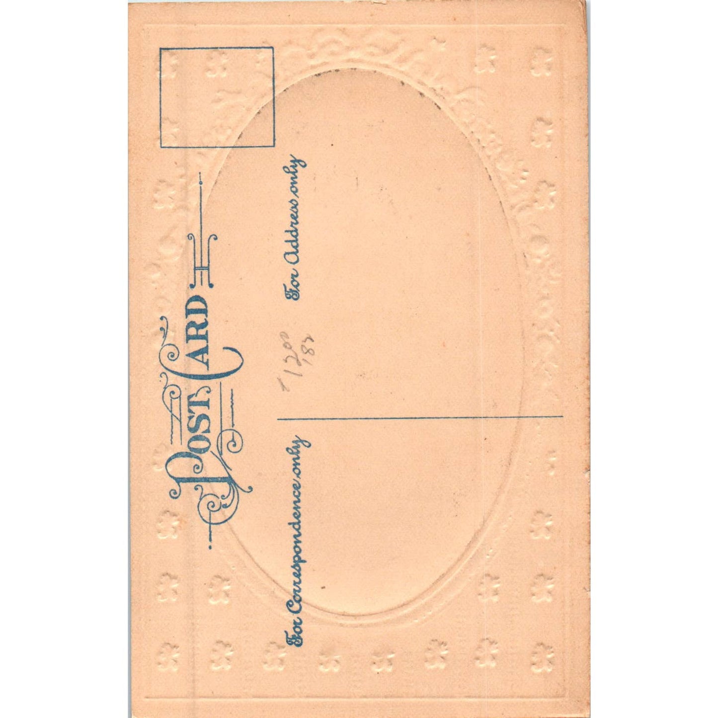 You're My Only Love Victorian Couple Romance Original Postcard TK1-P18