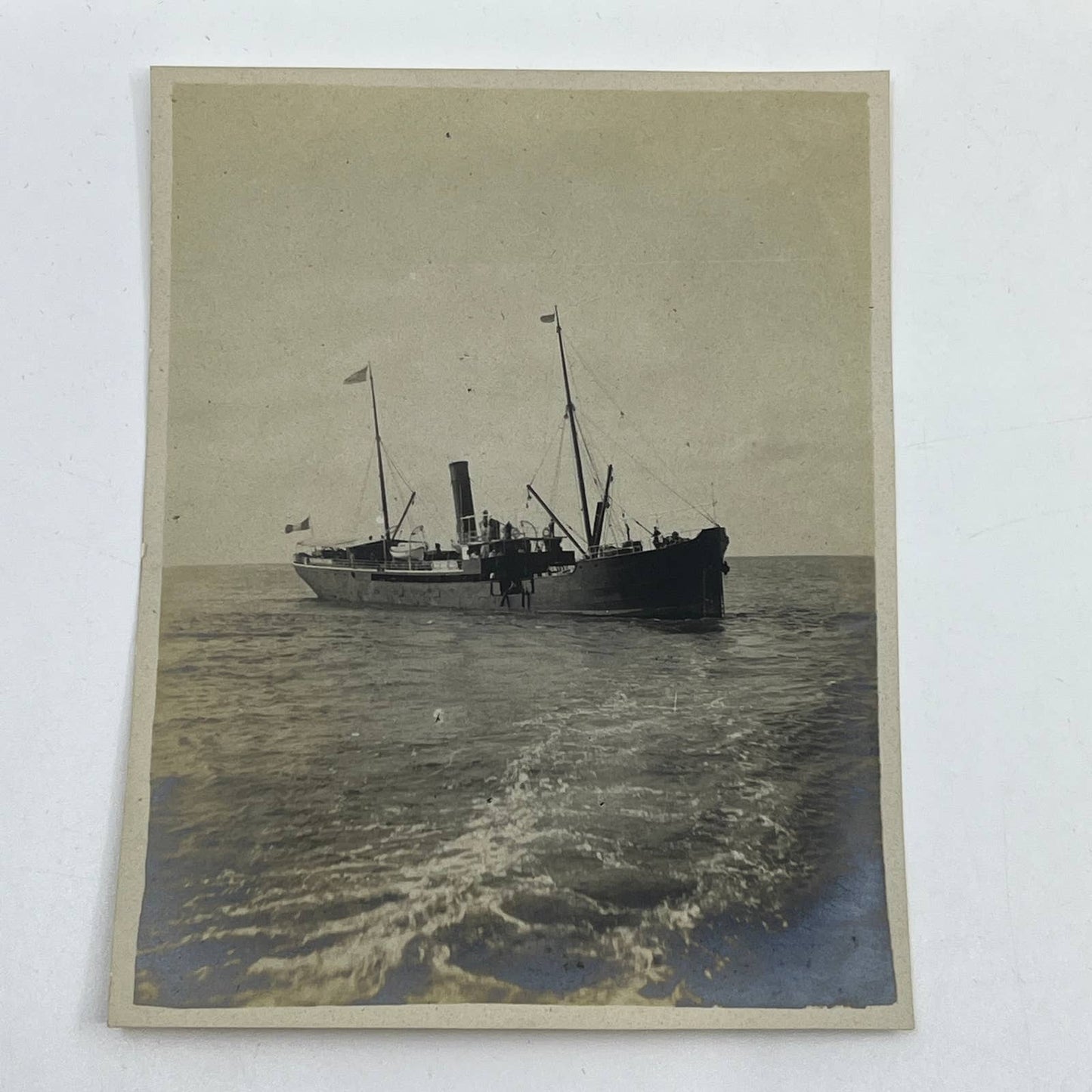 1903 Original Sepia Photograph S.S. Yucatan of Cia. de Navigacion S.A Mexico AC7