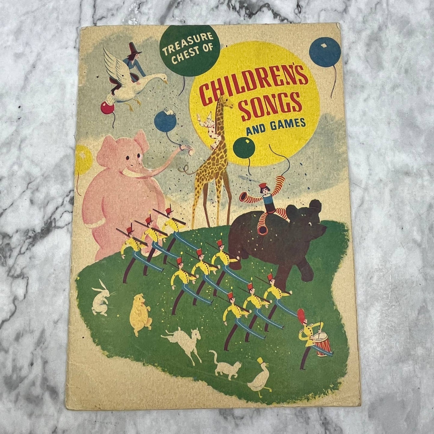 Treasure Chest of Children's Songs and Games 1935 Sheet Music Songbook TK2-SM4