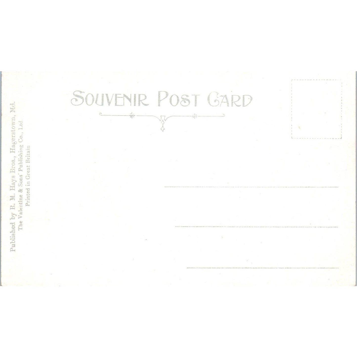 Cumberland Valley & Norfolk Western Railroad Hagerstown MD - Postcard TJ9-P1