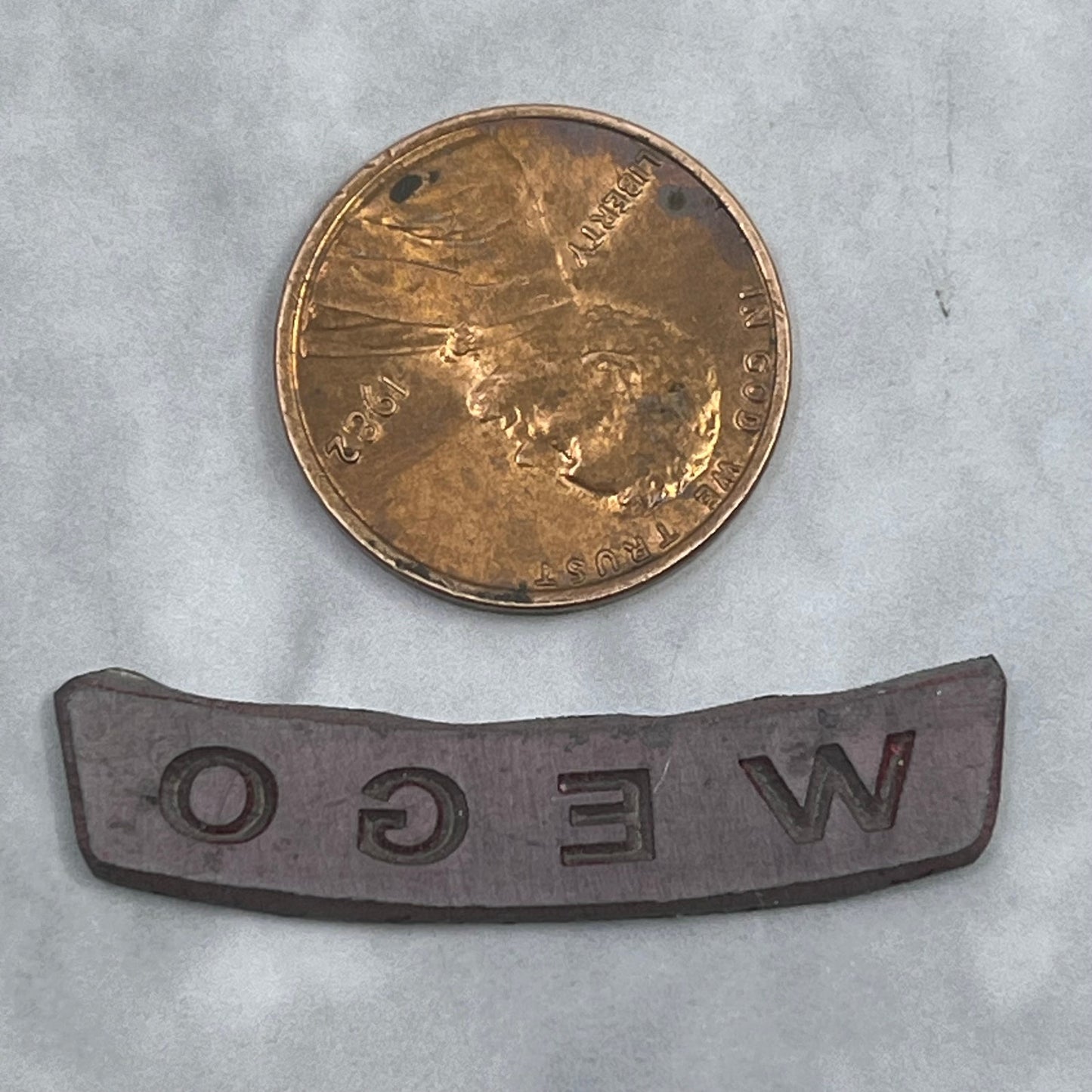 Vintage Letterpress Printers Block Plate TV Radio Call Letters WEGO SE841