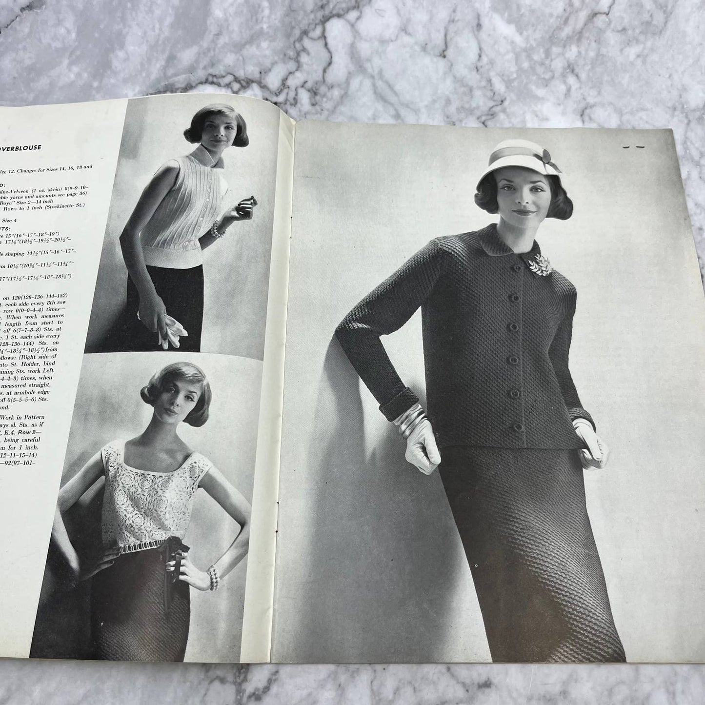 Vintage Beehive Yarns by Columbia Minerva Book 727 Women's Fashions TJ3