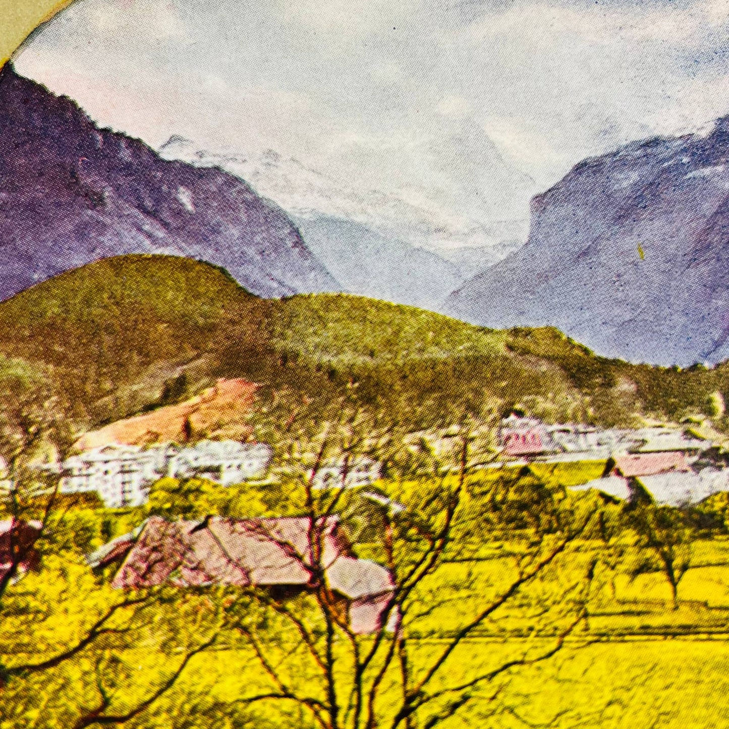 c1900 - 2 SWITZERLAND Stereoview Cards Gridelwald Jungfrau Swiss Alps TA7-11