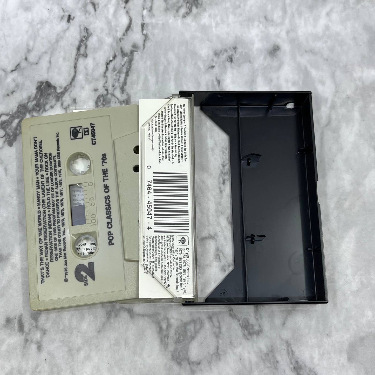 Pop Classics of the '70s Various Artists 1989, Columbia Cassette Tape TC7-43