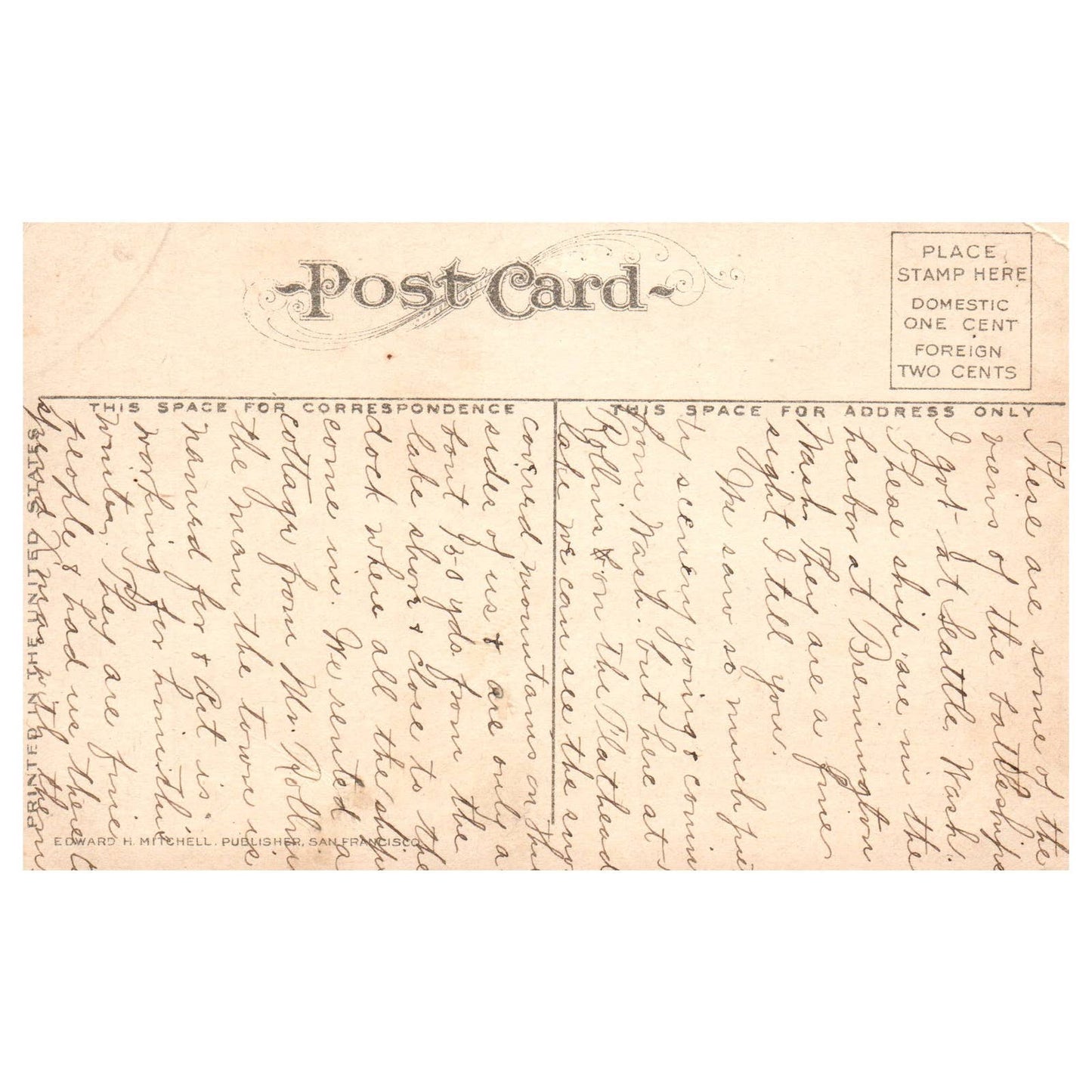 US Battleship Ohio - Original Postcard TJ8-5