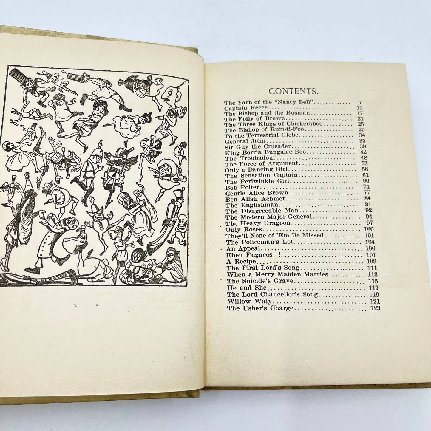 1899 Bab Ballads and Savoy Songs W.S. Gilbert Hardcover TF2