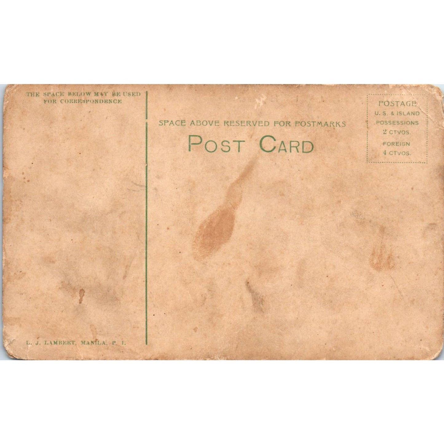 Insular Ice Plant Manila Philippines - Original Postcard TJ9-P1