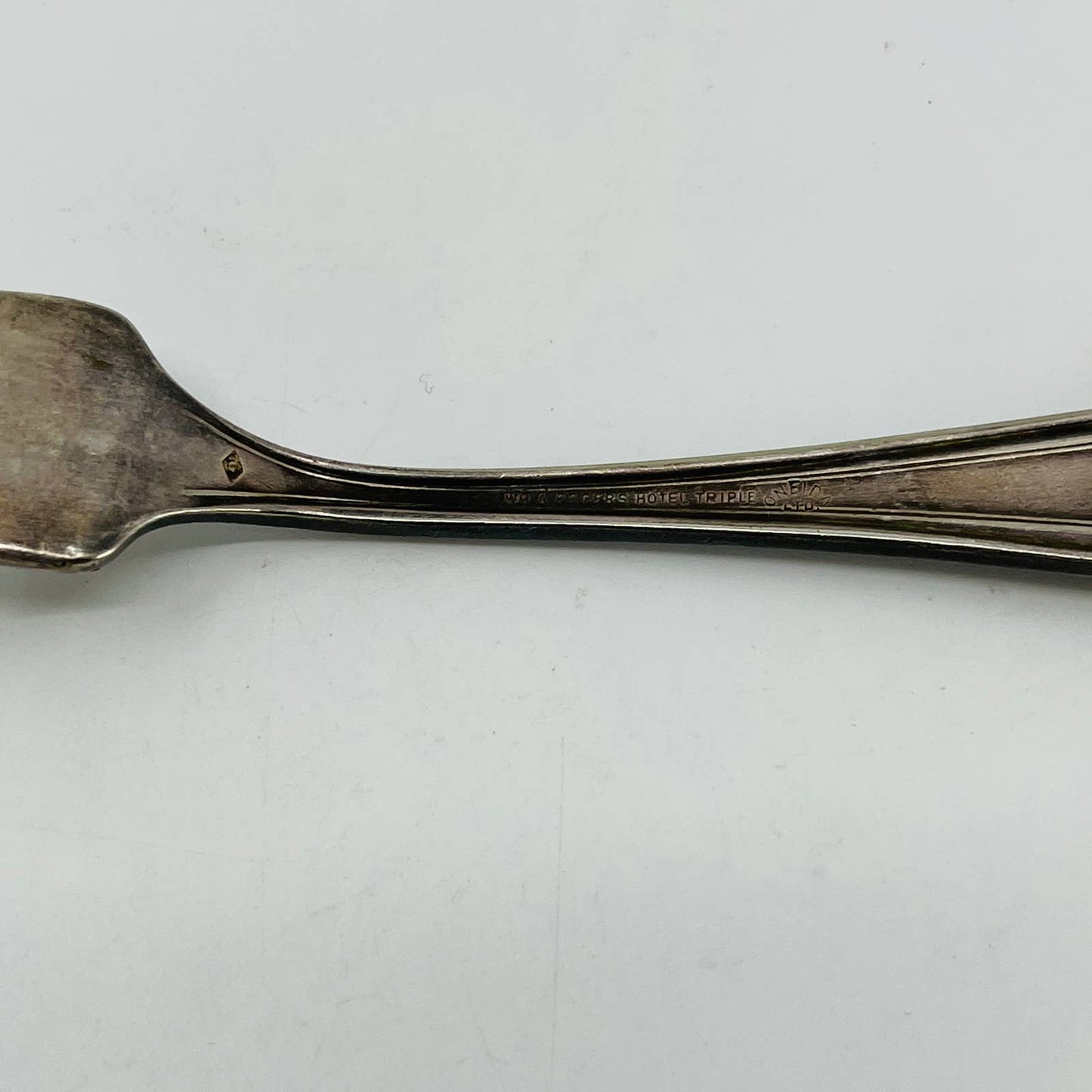 Antique BISHOP’S HOTEL WM Rogers Triple Silver Plate Oneida Dinner Fork SB5