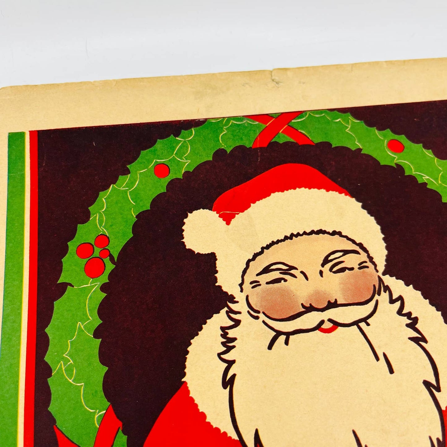 1932 Art Deco Christmas Santa Character Culture Citizenship Guides Poster #16