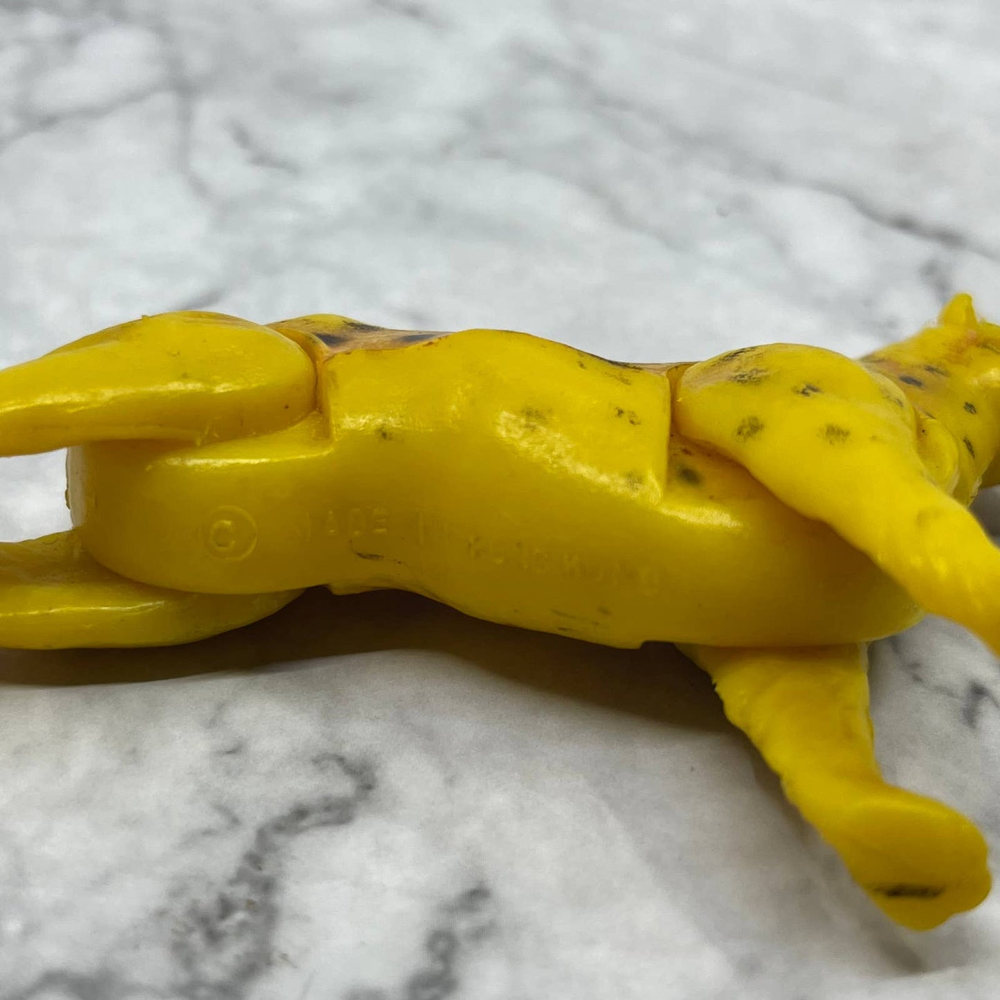 1970s Vintage Hard Plastic Articulated Cheetah Hong Kong 3x2.5” SE6