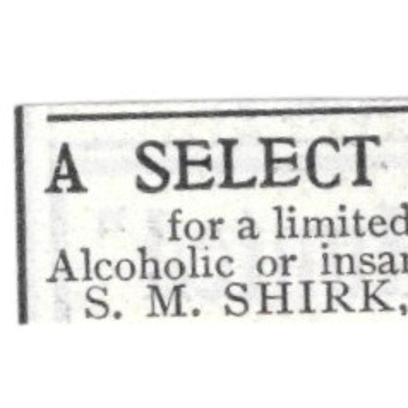 A Select Modern Home S.M. Shirk MD Stamford Conn - 1903 Original Ad AK5-S34