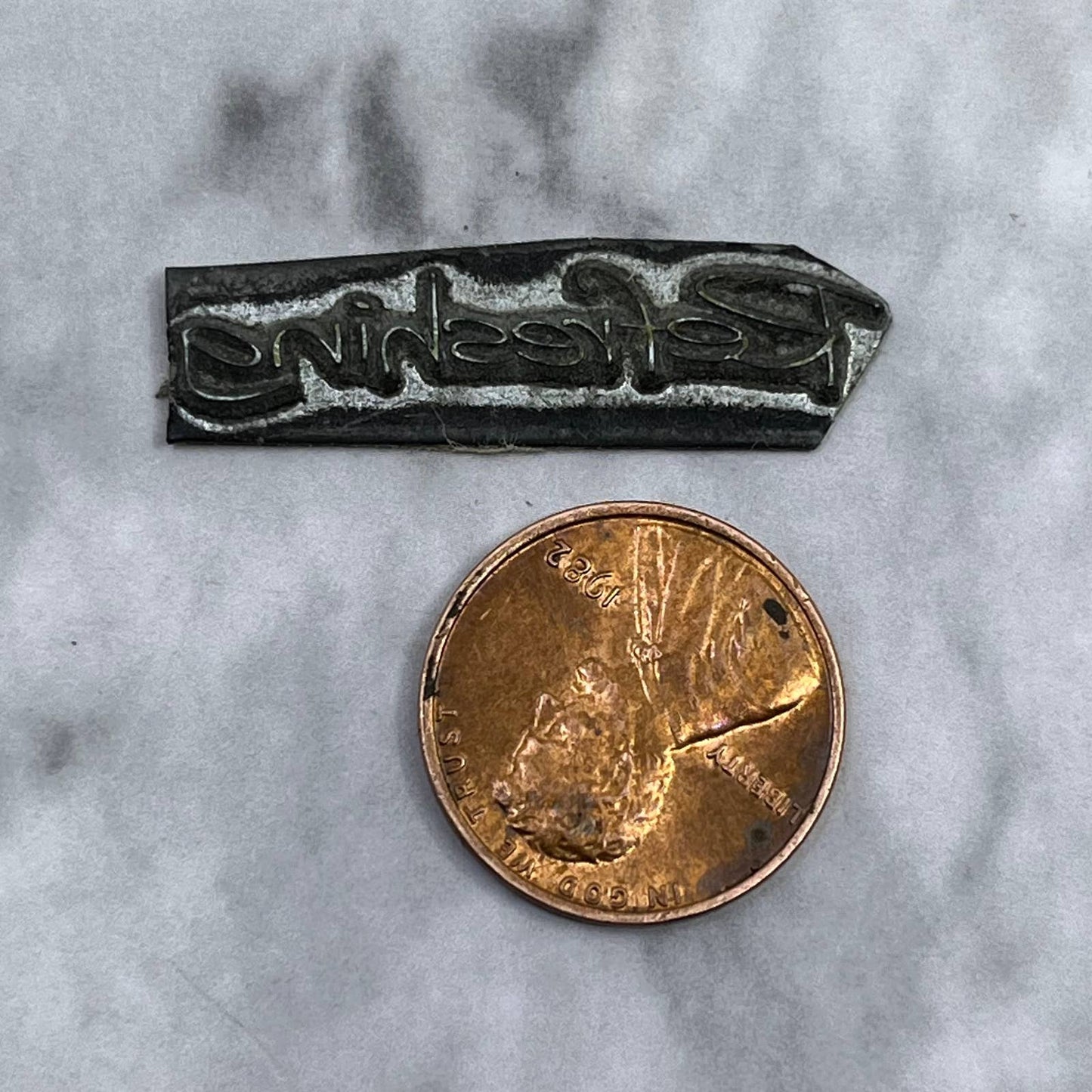 Vintage Printing Letterpress Printers Block Plate ”Refreshing” SE833