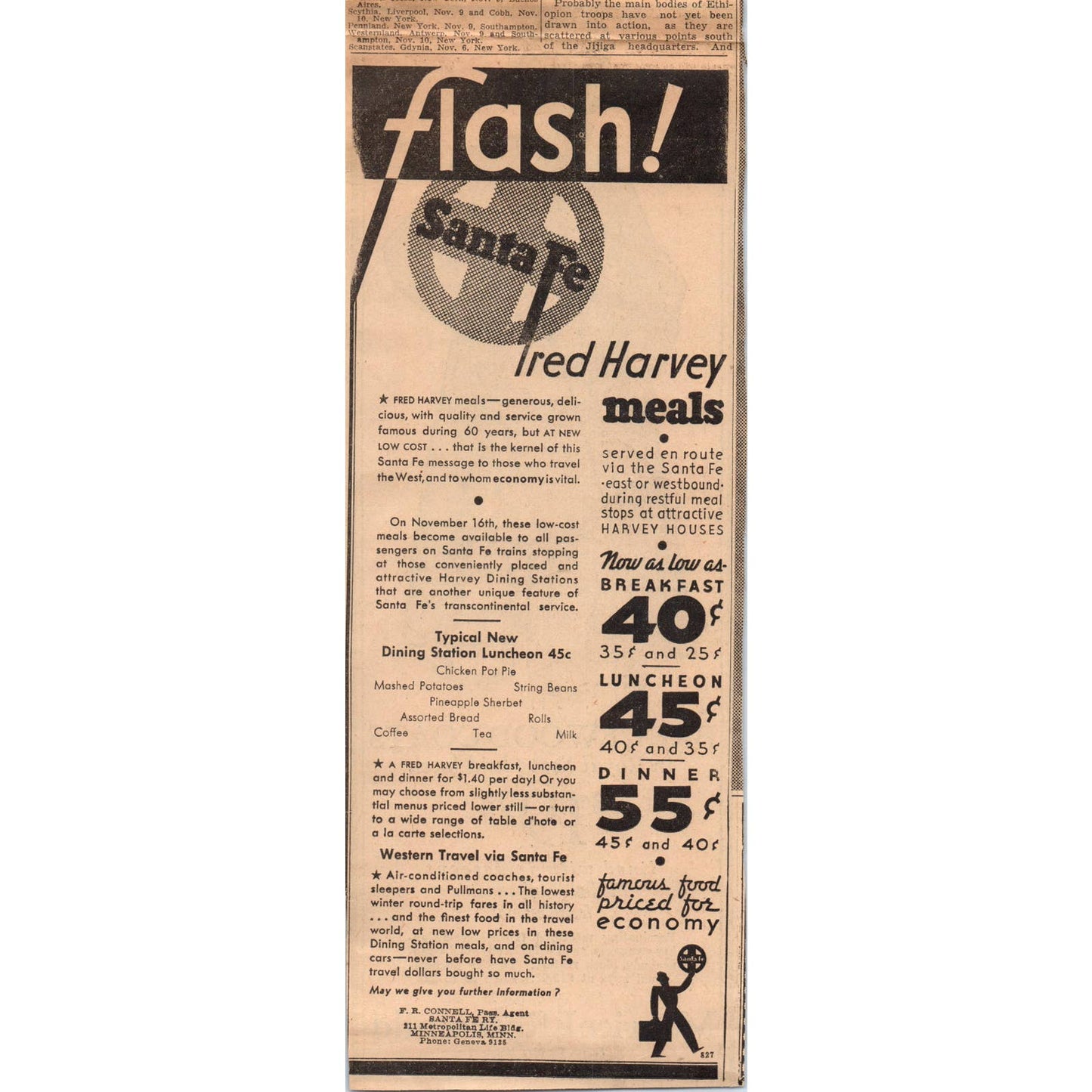 1935 Mpls Newspaper Ad Maurice L Rothschild Brucewood Royal Scot Coats FL5-3