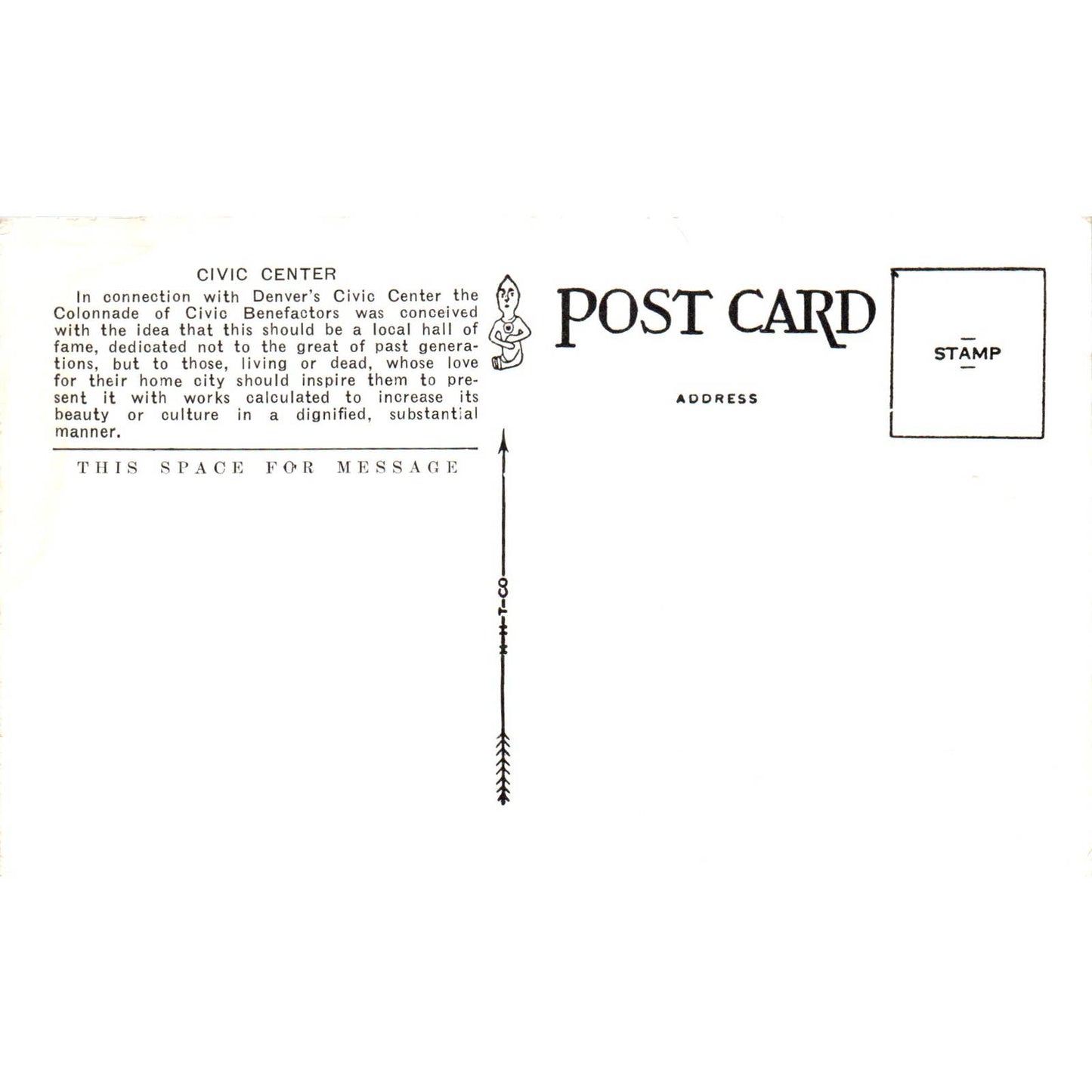 Greek Theatre Civic Center Denver Colorado Original Postcard TK1-28