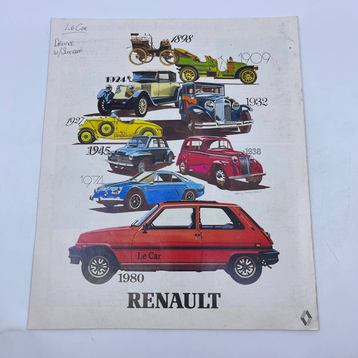 1980 Renault LeCar Original Dealer New Car Showroom Brochure TH8