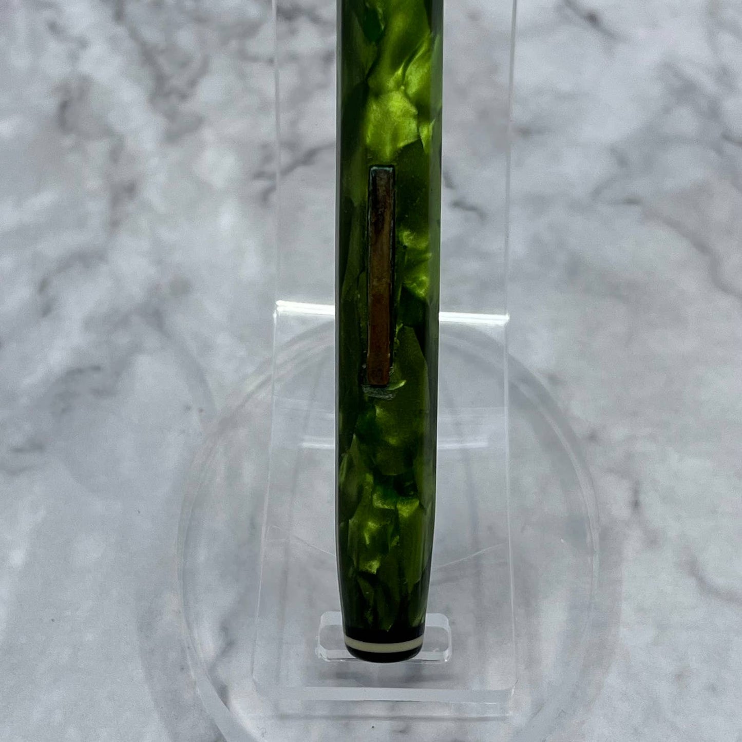 Vintage Marbleized Green Cellluloid Wearever Fountain Pen 14k Nib SE6