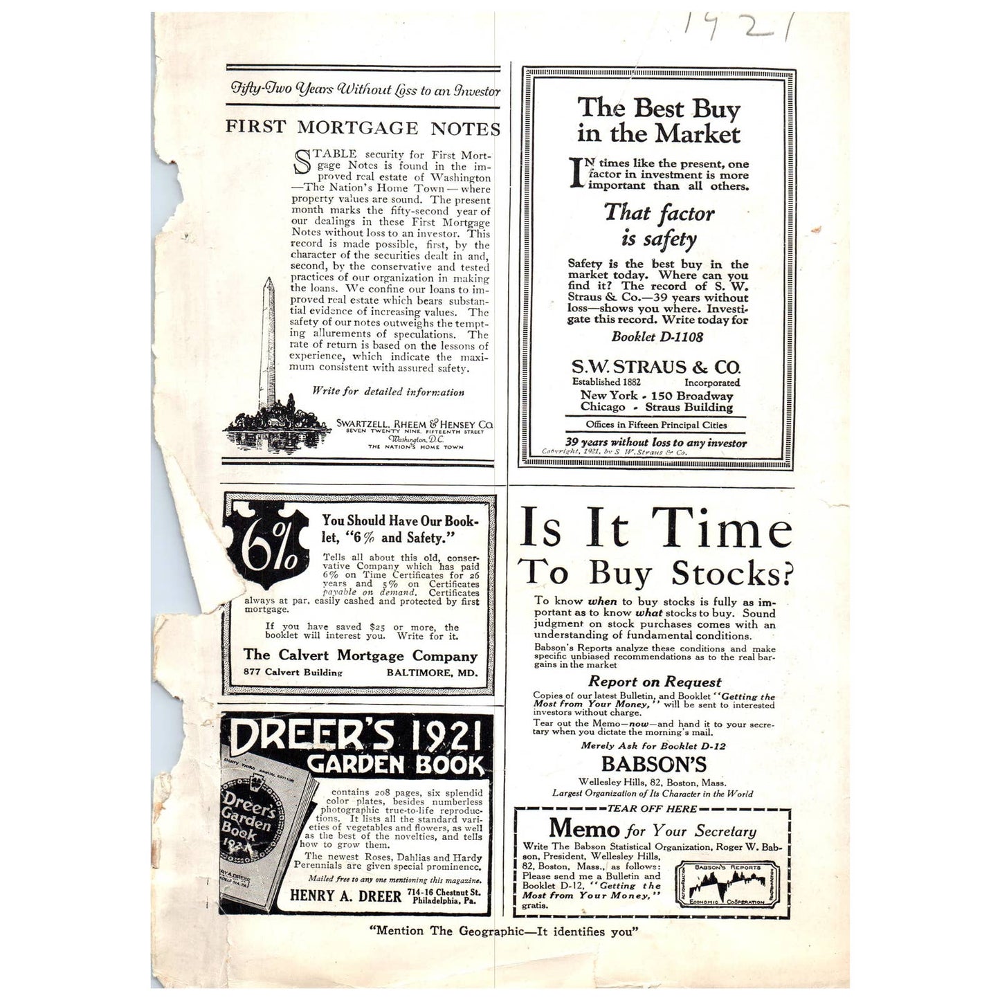 Original 1920s Victrola Victor Talking Machine Magazine Ad Camden NJ AD8-4