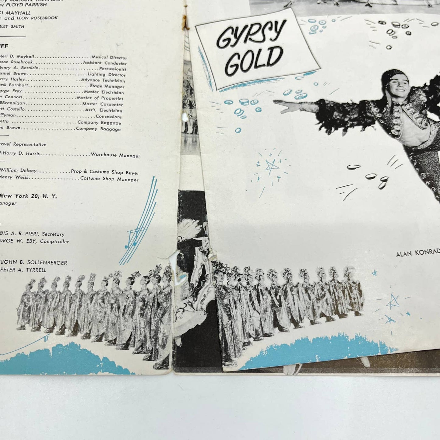 ICE CAPADES Souvenir Program WALT DISNEY CINDERELLA Joe De Mers Cover 1952 TF5