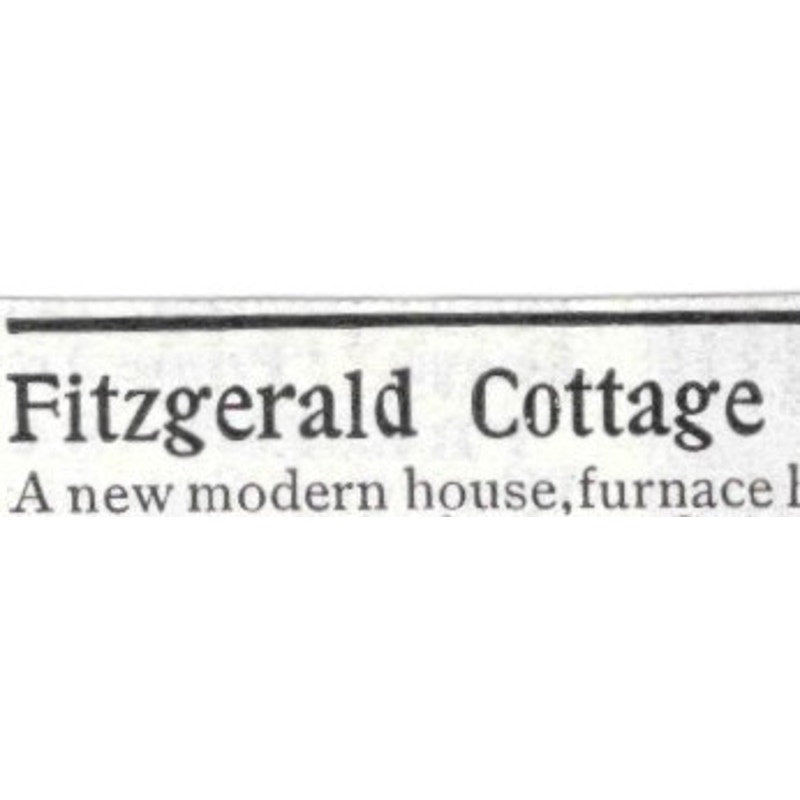 Fitzgerald Cottage Bethlehem NH - 1903 Original Ad AK5-S30