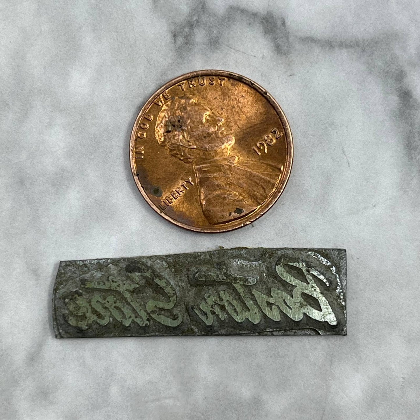 Vintage Printing Letterpress Printers Block Plate Boston Store TJ511
