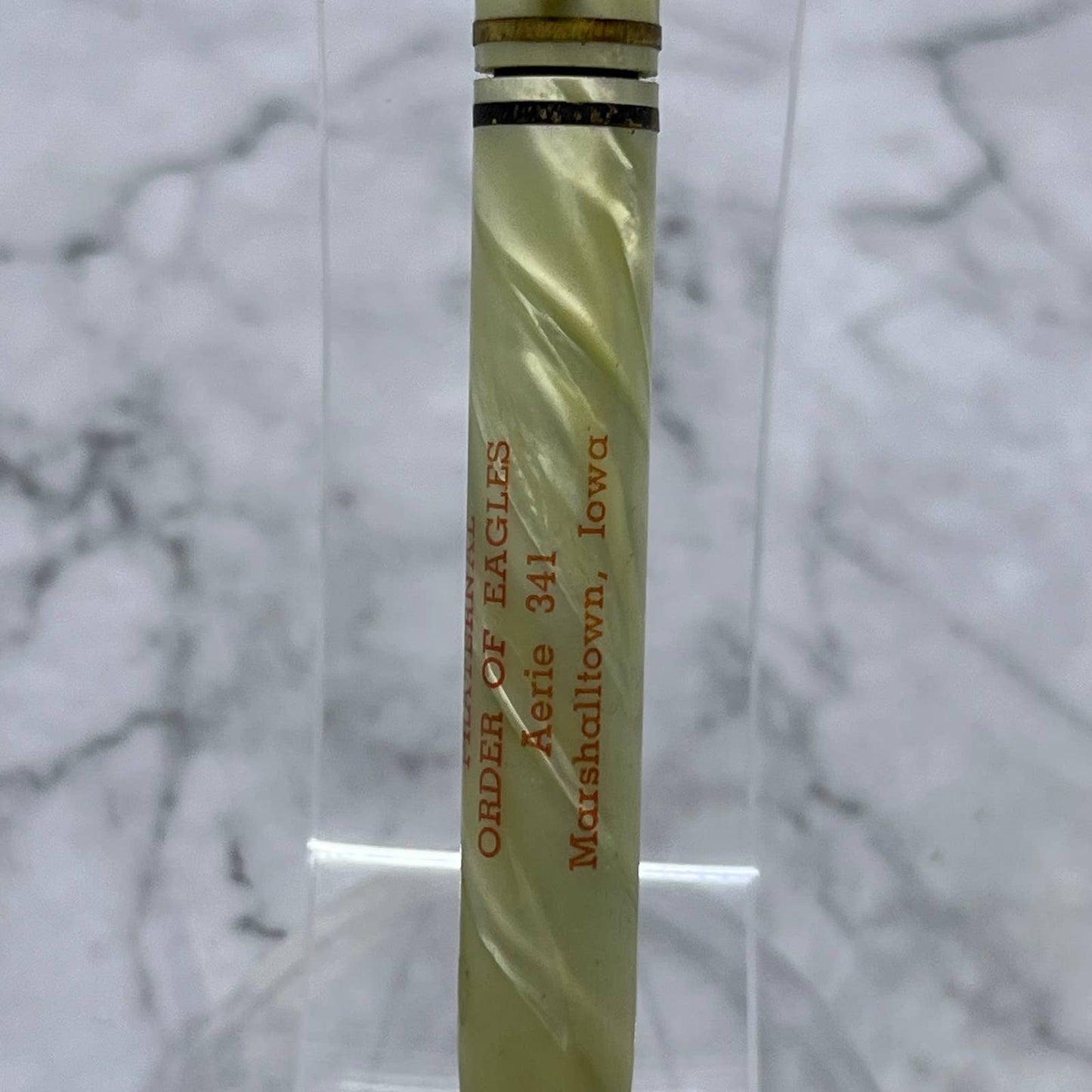Vintage Mechanical Pencil Fraternal Order of Eagles Aerie 341 Marshalltown SE6