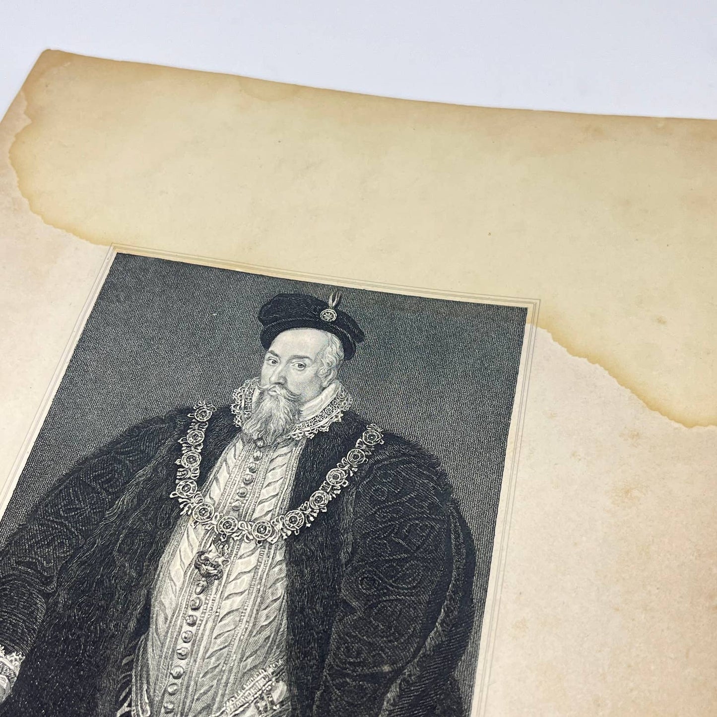 1836 Engraving Art Print Robert Dudley Earl of Leicester 1588 AB3