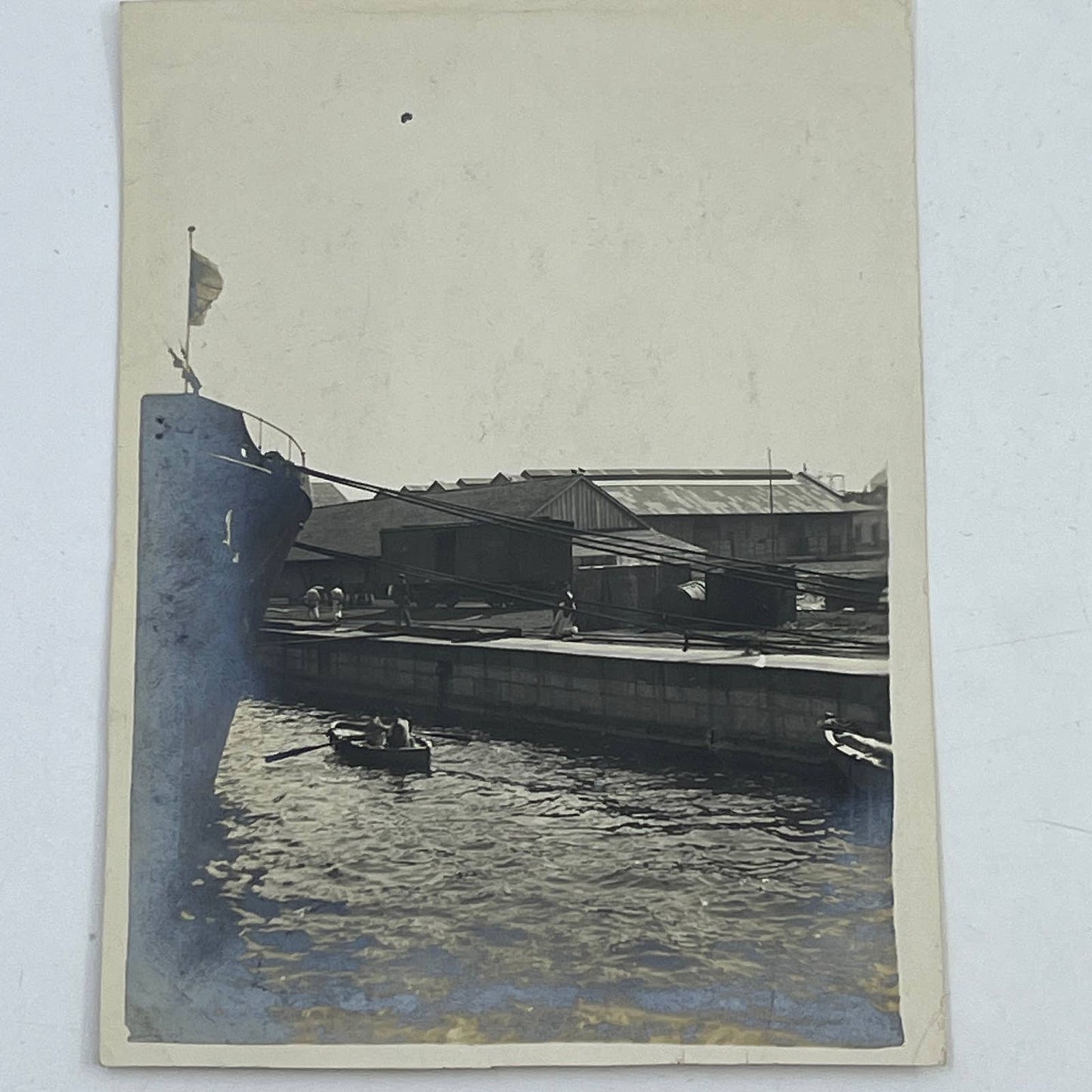1903 Original Photo Wharf Warehouses of the Cia. Mexicana de Navagacion S.A. AC7