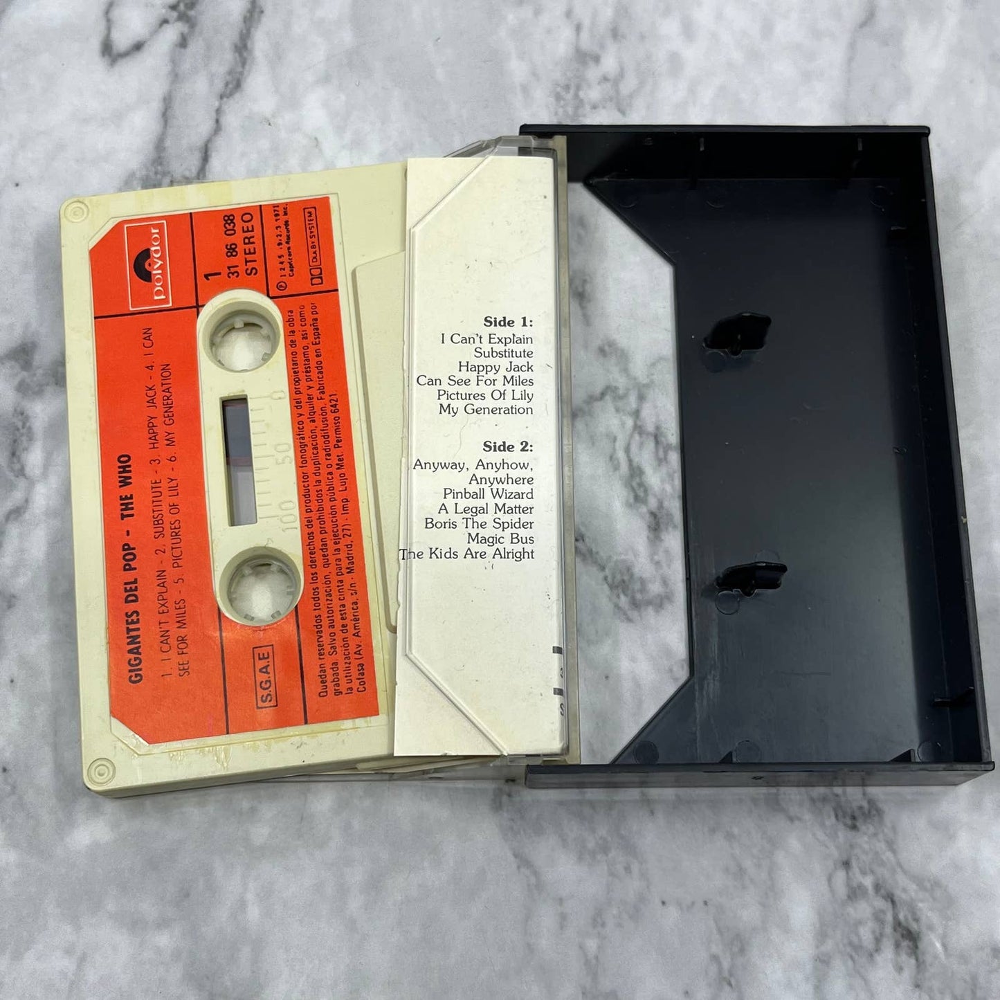 THE WHO: Gigantes Del Pop Volume 2 Cassette Tape TC7-54