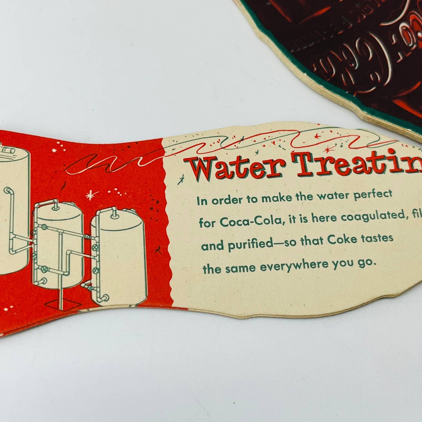 1950s MCM Atomic COCA COLA BOTTLING PLANT Souvenir Fan Out Tour Guide Booklet C4