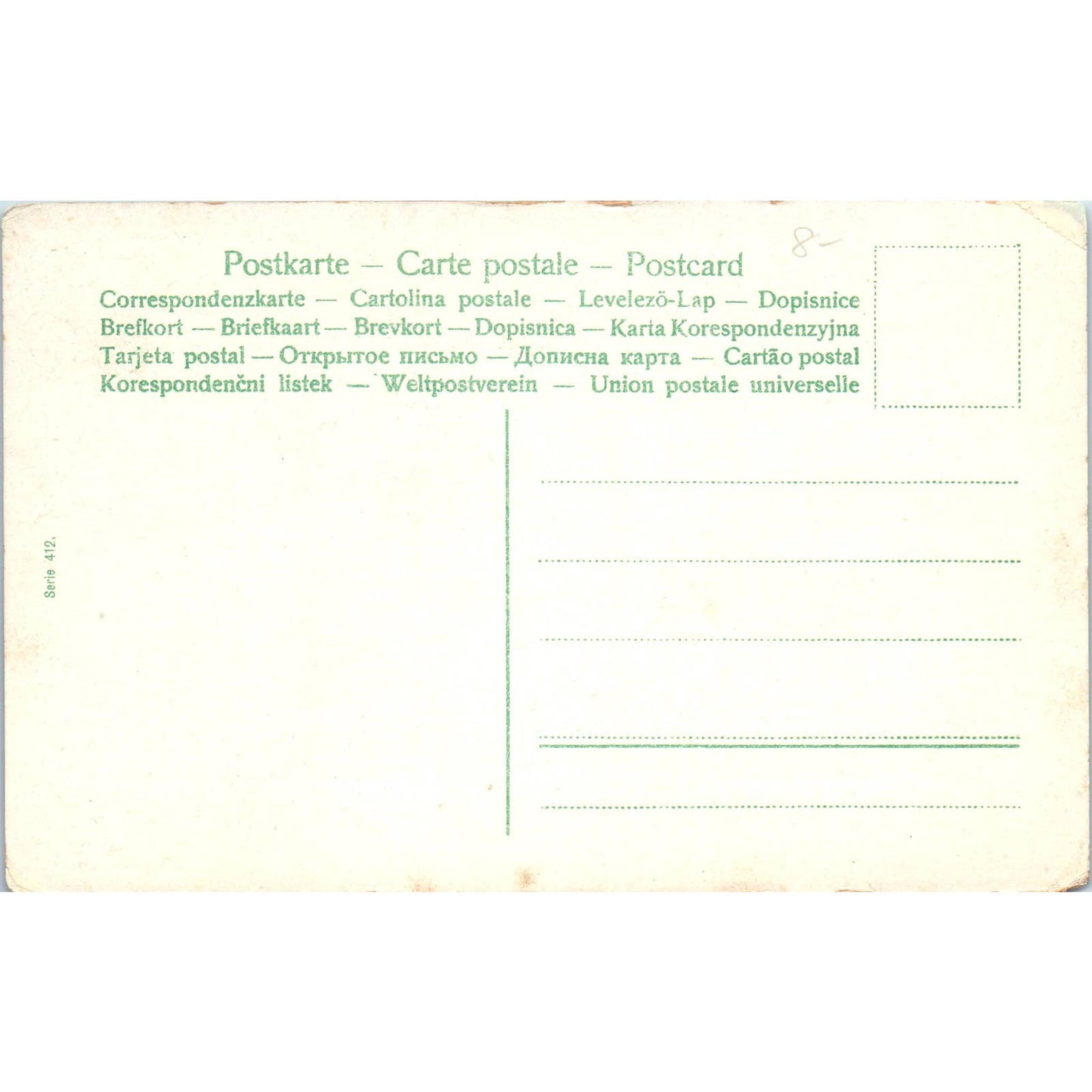 Victorian Tennis Match Original Postcard TK1-23-1