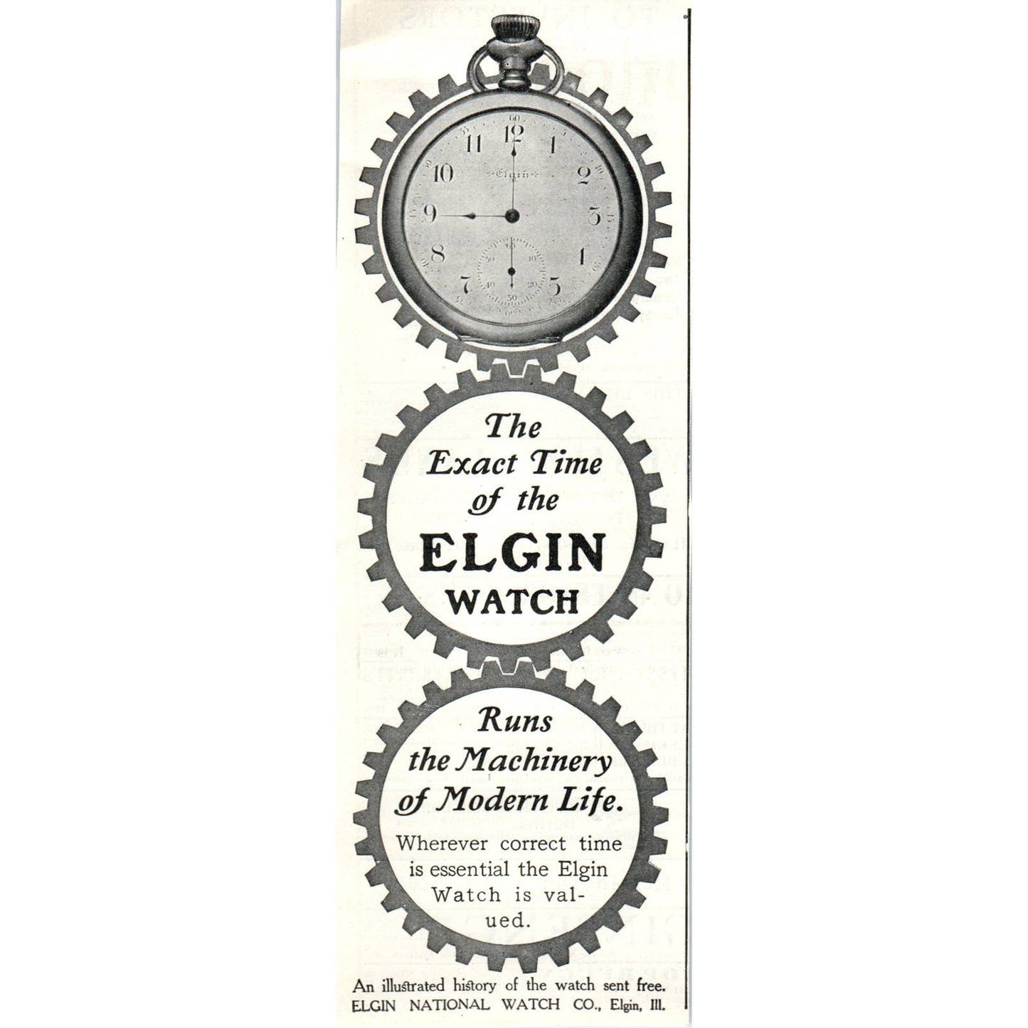 Elgin National Watch Co, Elgin IL - 1903 Original Ad TJ7-L