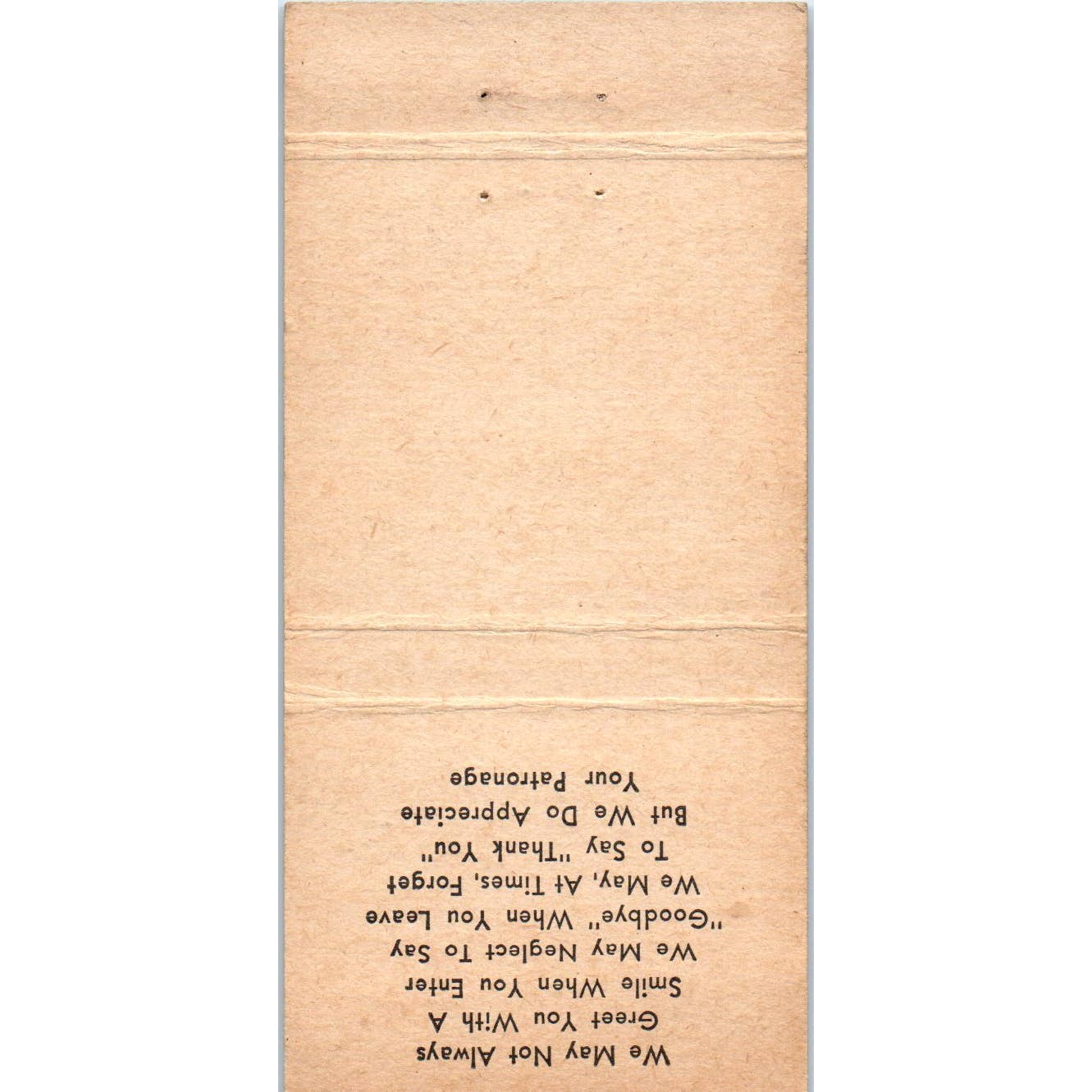 Roy's Plaza Hotel New York City Advertising Matchbook Cover SA1-M11