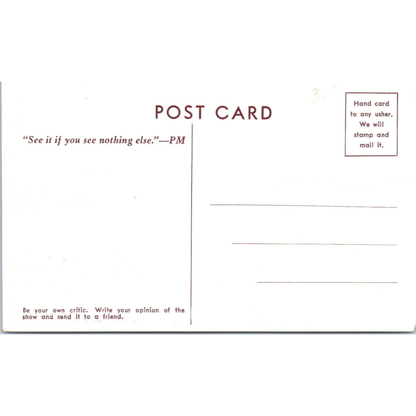 George Gershwin Porgy & Bess at Majestic Theatre - Original Postcard P3-4