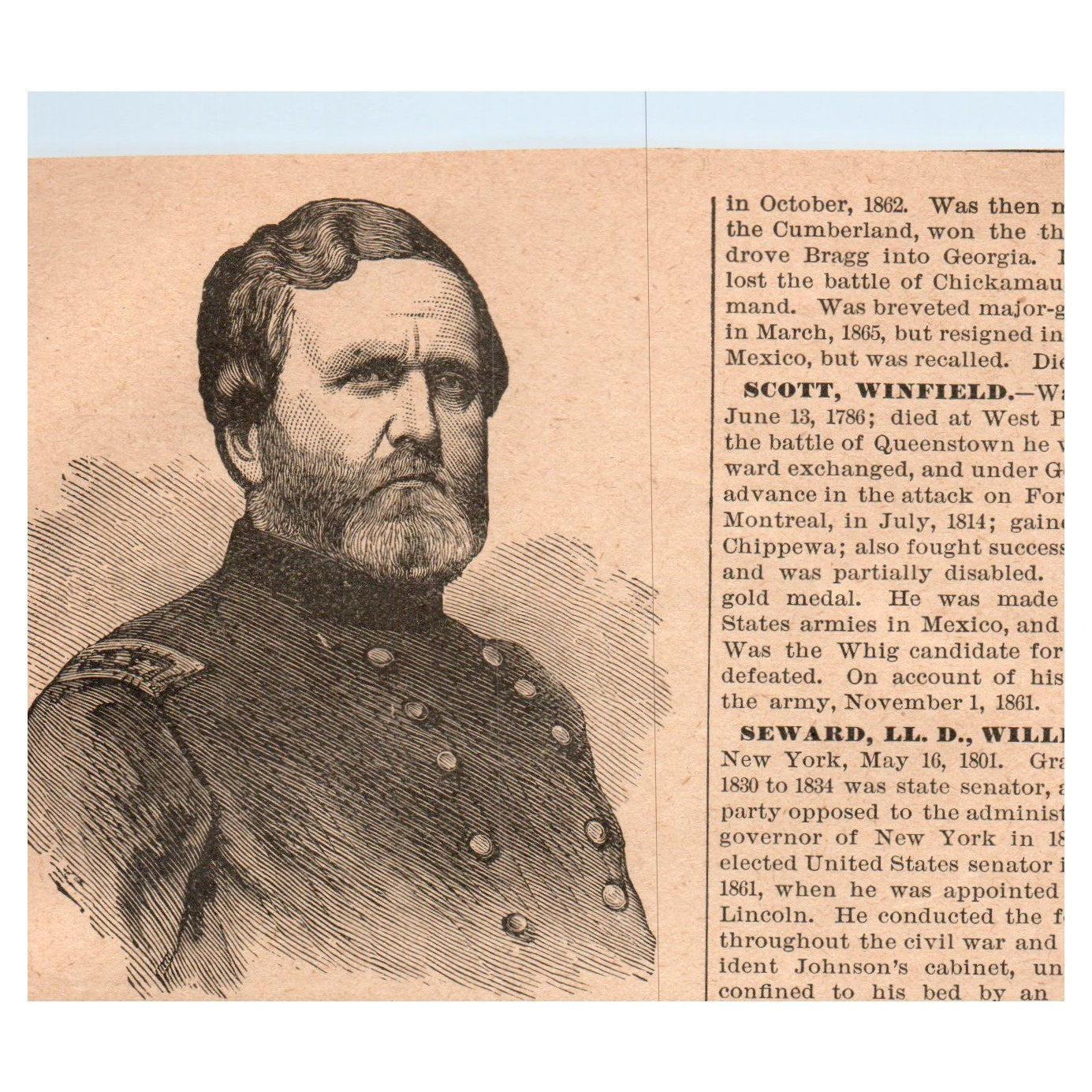 President Rutherford B. Hayes Portrait 4x4" Original Engraving 1899 AK3-7