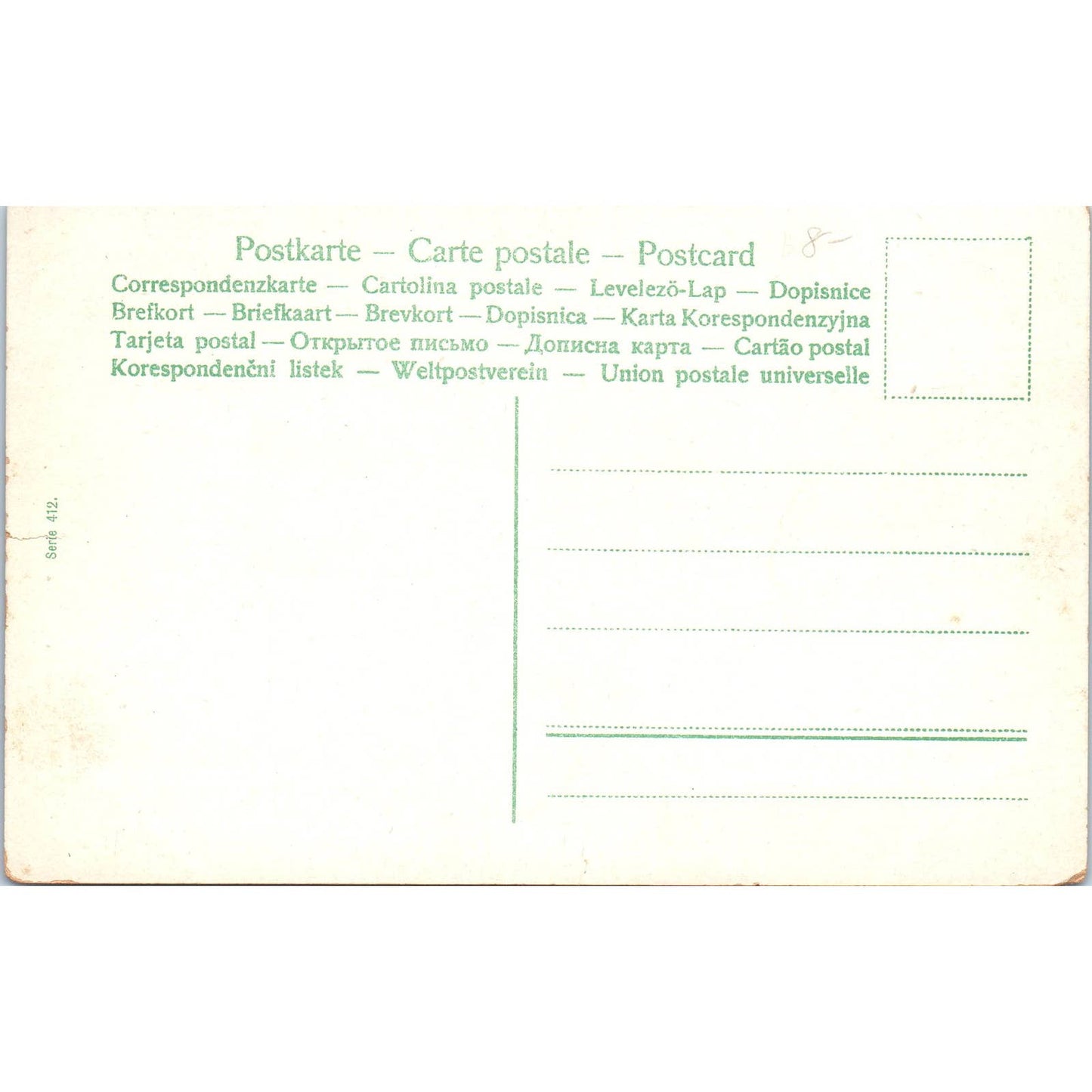 Victorian Tennis Match Original Postcard TK1-23-5