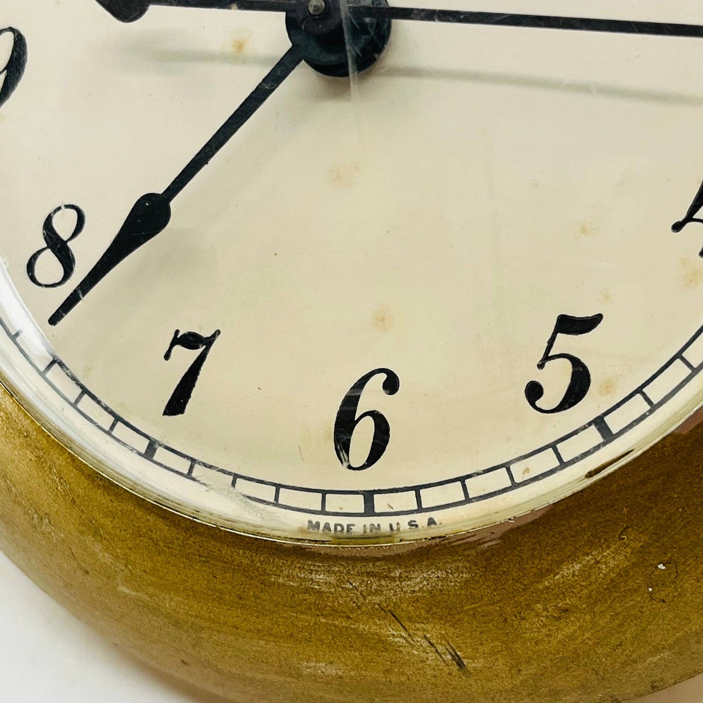 MCM Spartus Electric Wall Pocket Watch Clock Model 679 - 7 x 5.5” WORKS TC6