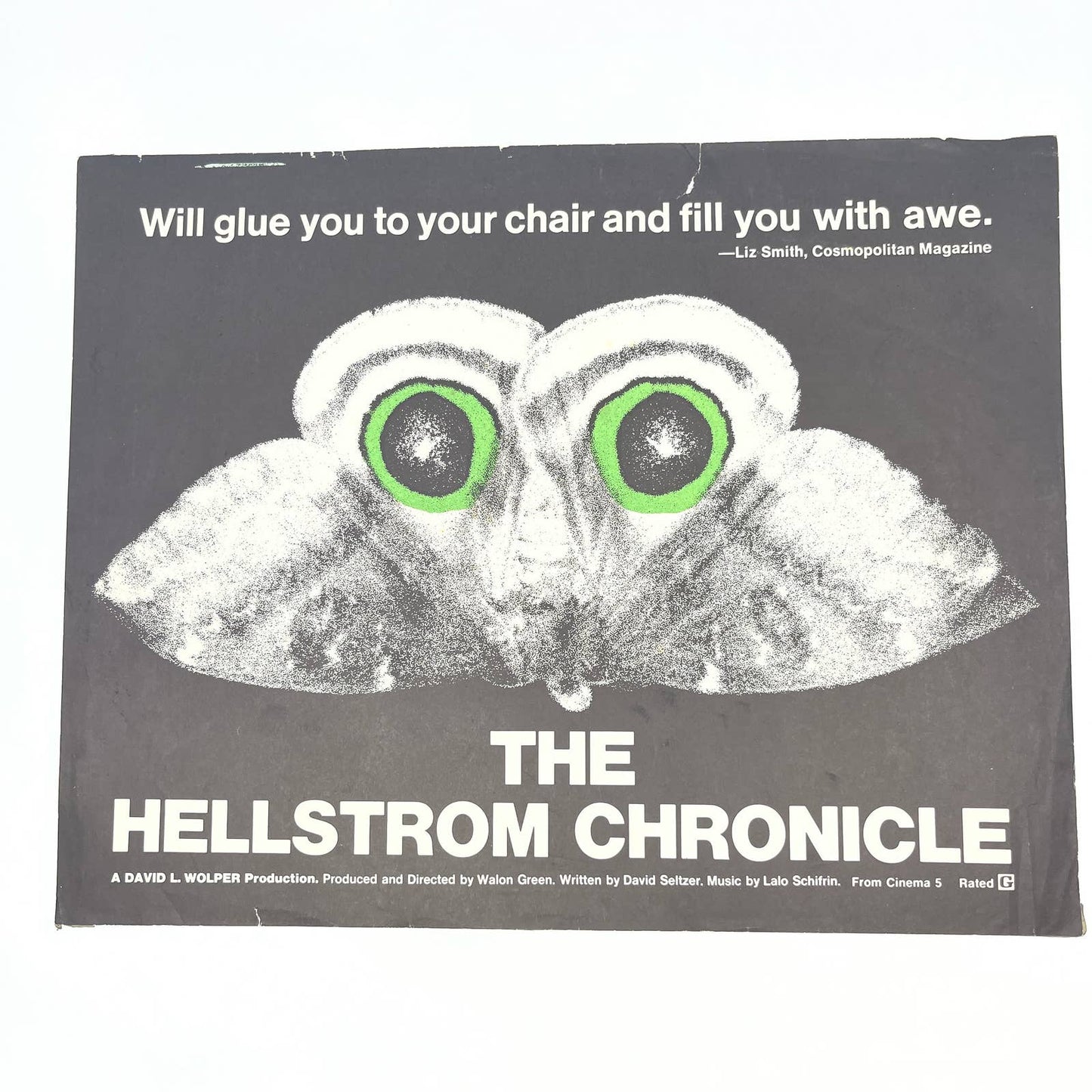 HELLSTROM CHRONICLE 1971 Documentary Walon Green Ed Spiegel UK Lobby Card FL4