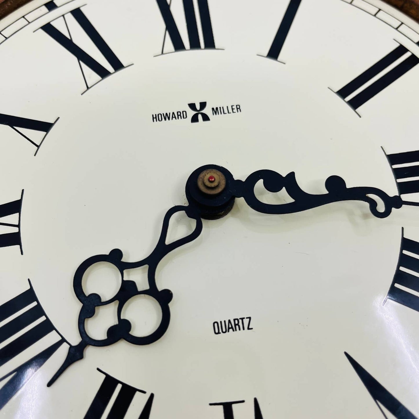 Howard Miller Wall Clock Oak Wood Modern & Round with Quartz Movement 8.5” TC5