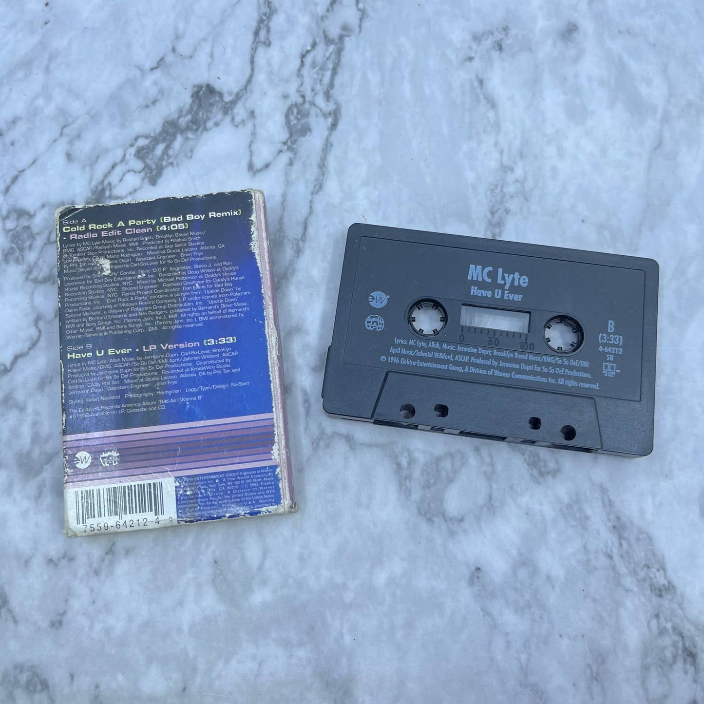 MC Lyte-Cold Rock A Party Cassette Tape Single TJ4