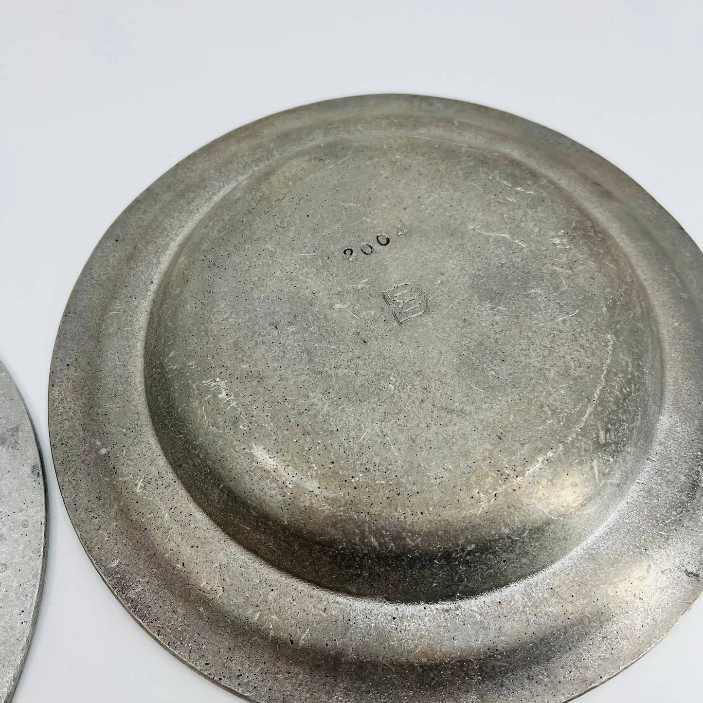 Set 2 York Metalcrafters Colonial Pewter Shallow Soup Salad Bowl Plates 9” TD1