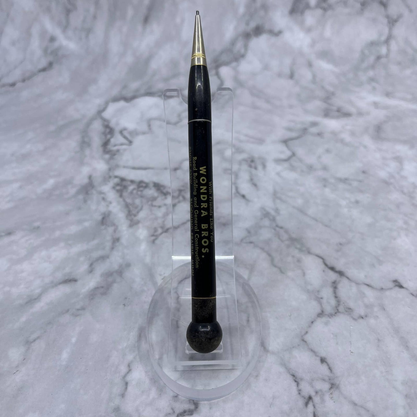 Vintage Mechanical Pencil Wondra Bros Construction Blooming Prairie MN SE7