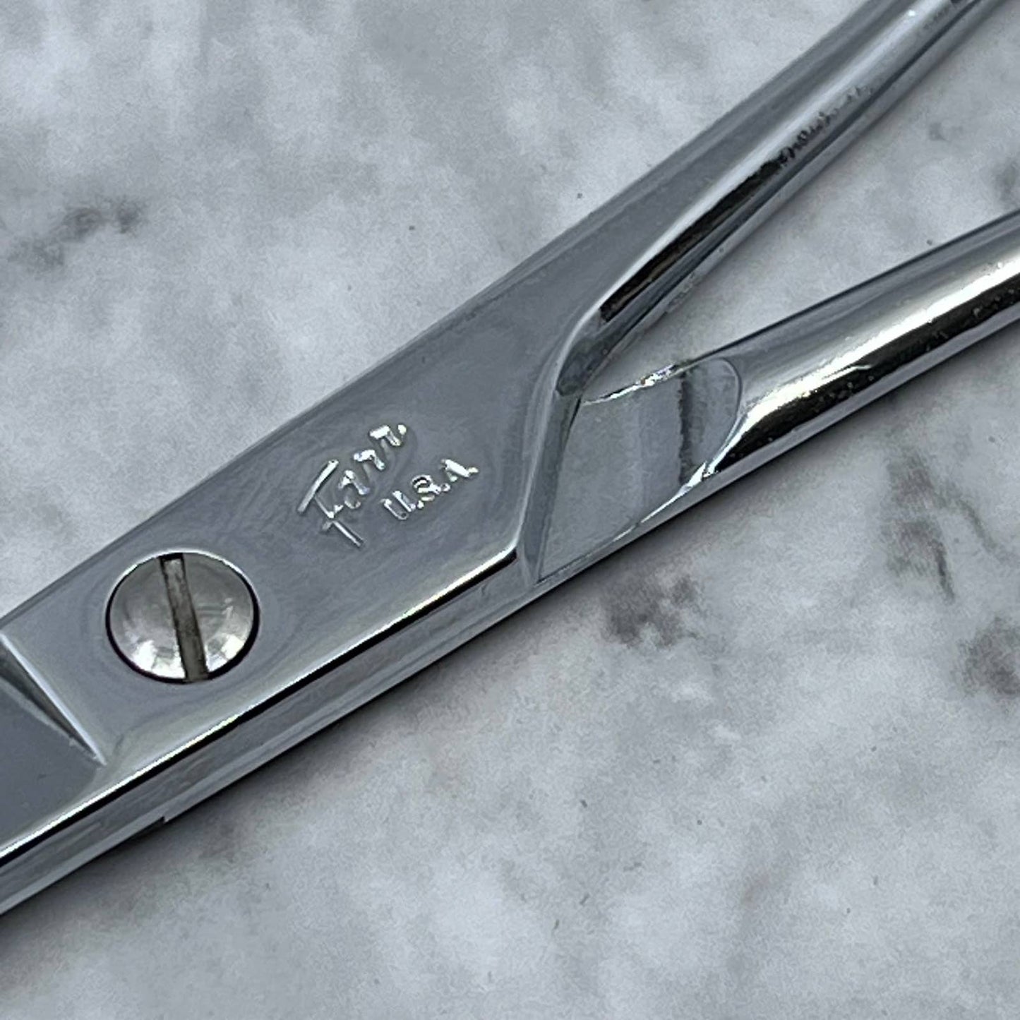 Vintage Farr USA Chrome Scissors Barber Shears SE9