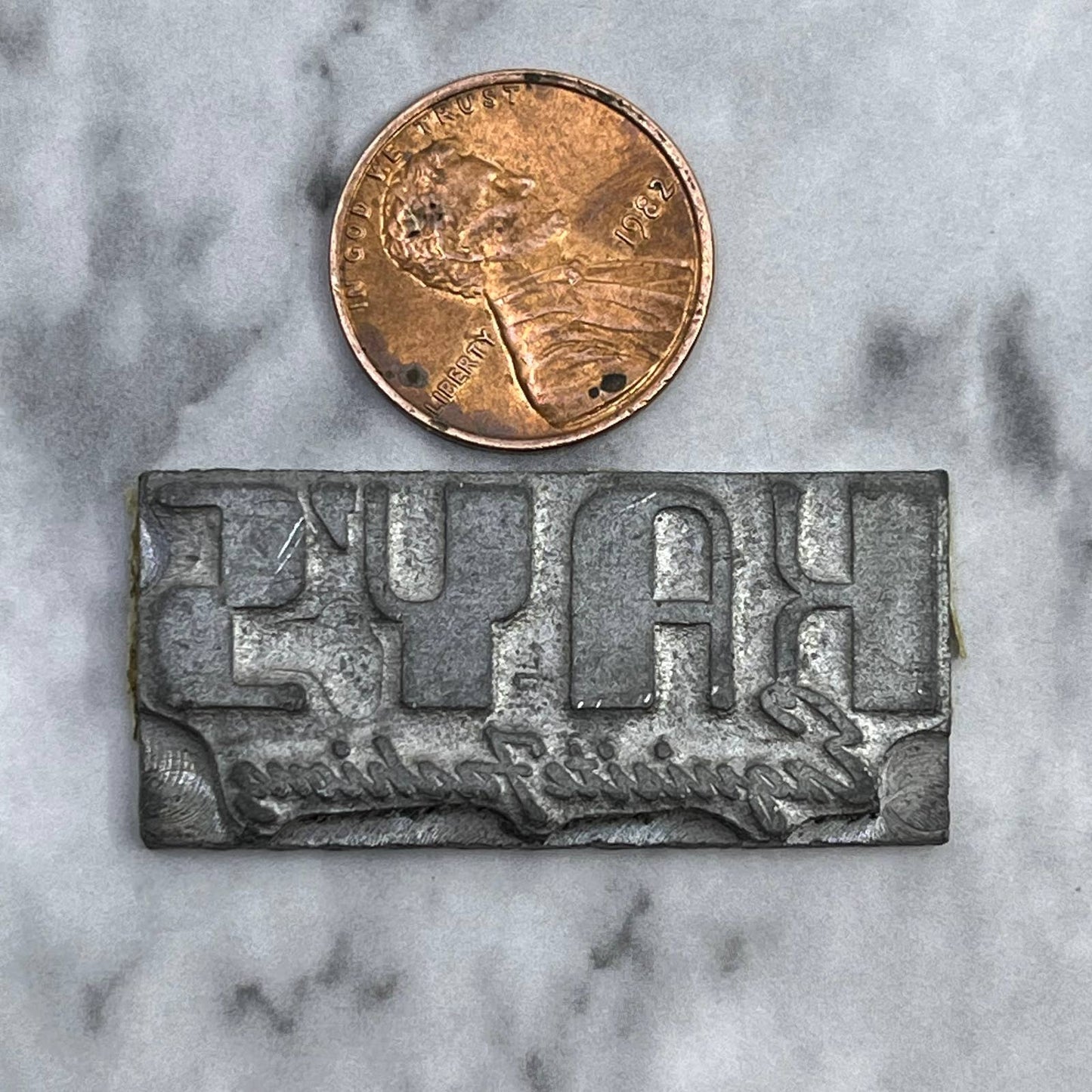 Vintage Printing Letterpress Printers Block Plate Kay’s Exquisite Fashion TJ515